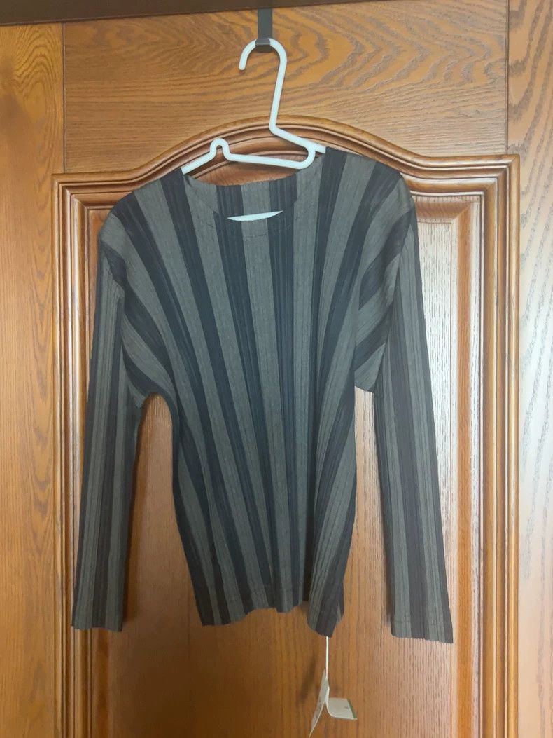 Issey Miyake issey miyake Pleated grey coat Size L / US 10 / IT 46 - 2 Thumbnail