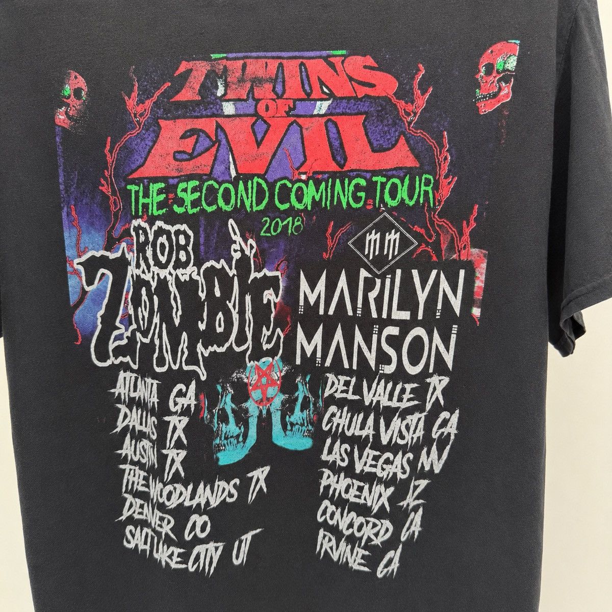 Band Tees Rob Zombie x Marilyn Manson Twins of Evil Second Coming Tour Size US L / EU 52-54 / 3 - 5 Thumbnail