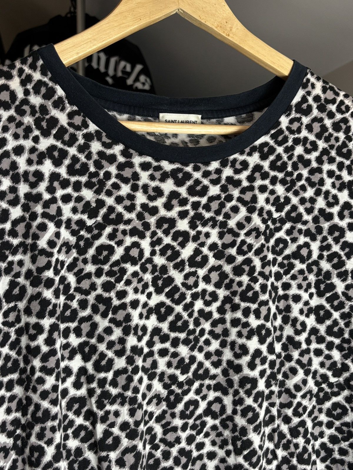 Saint Laurent Paris Saint Laurent Paris Hedi Slimane SLP Leopard Animal Cat Tee Size US M / EU 48-50 / 2 - 3 Thumbnail