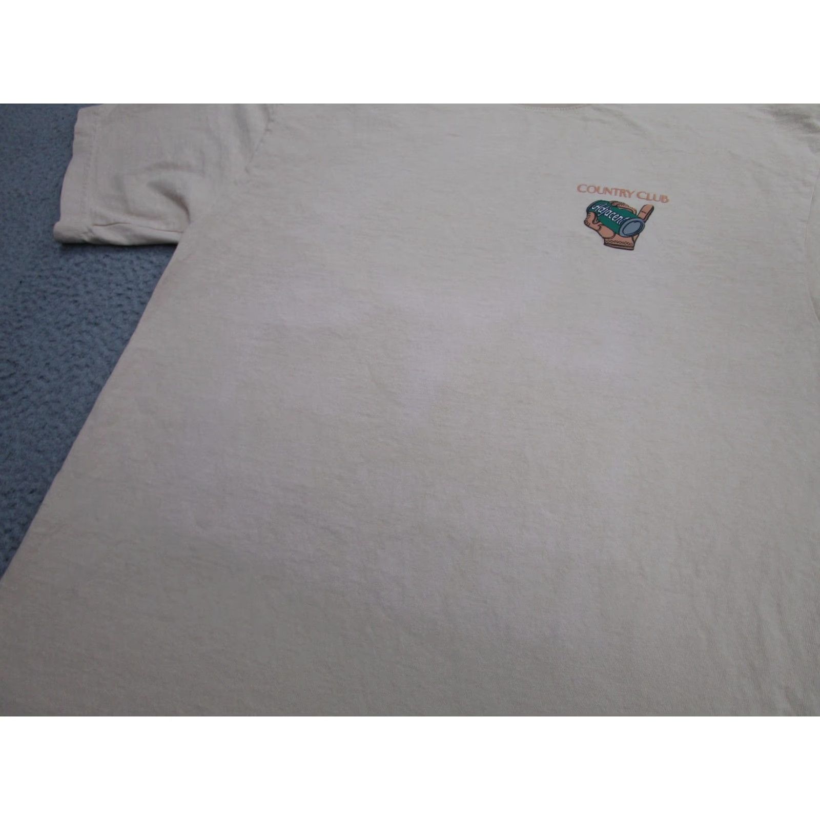 Vintage Country Club Adjacent Shirt Mens Medium Tan Golf Graphic Untuck Tee Made USA Size US M / EU 48-50 / 2 - 5 Thumbnail