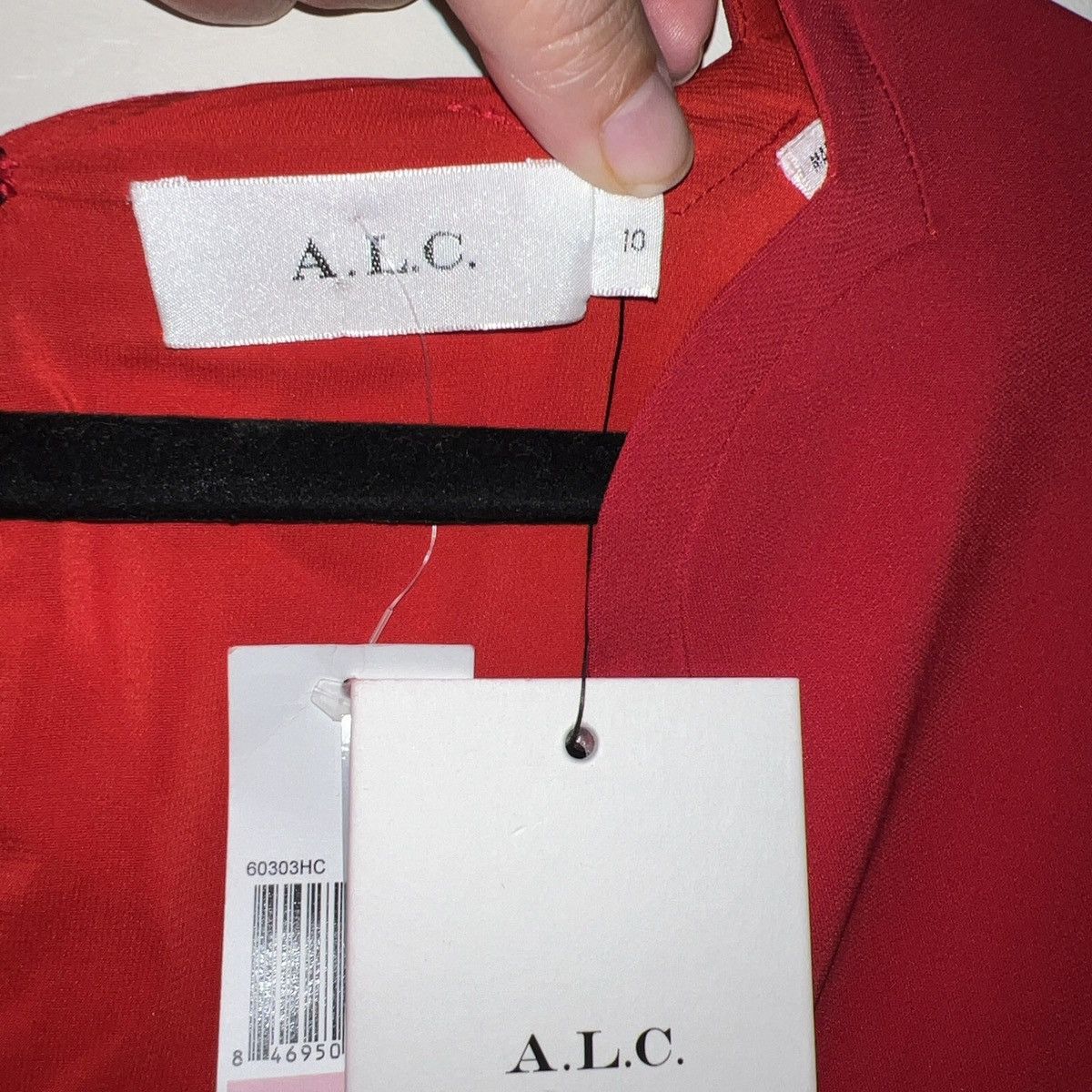 A.L.C. $500 NWT ALC | Eve Red Scalloped Dress Size: 10 Size L / US 10 / IT 46 - 2 Thumbnail