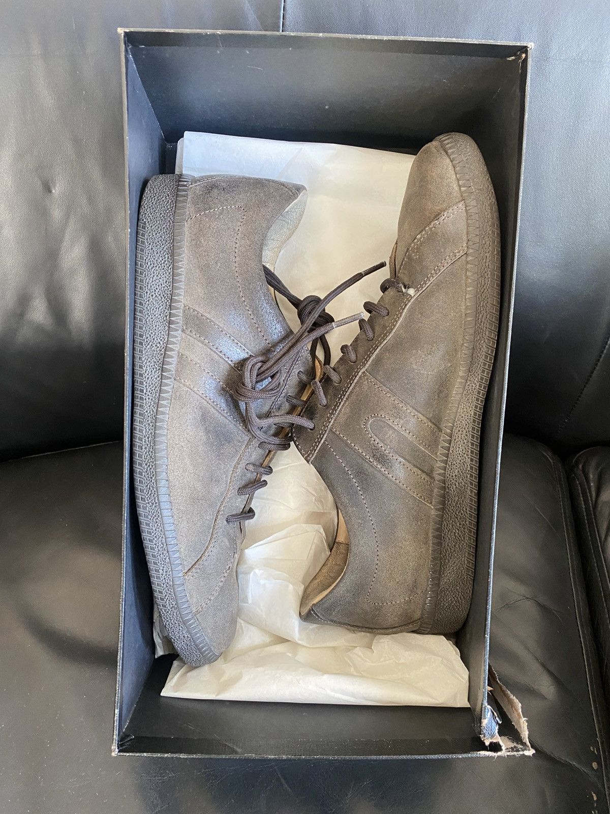 Helmut Lang Helmut Lang Leather Trainers Size US 8 / EU 41 - 2 Thumbnail