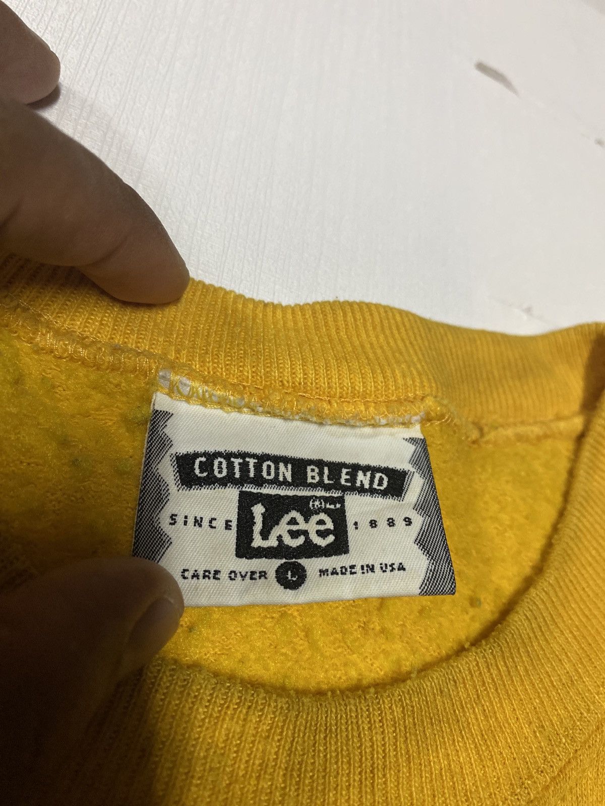Lee × Vintage Vintage 80’s LEE big logo sweater Size US L / EU 52-54 / 3 - 11 Thumbnail