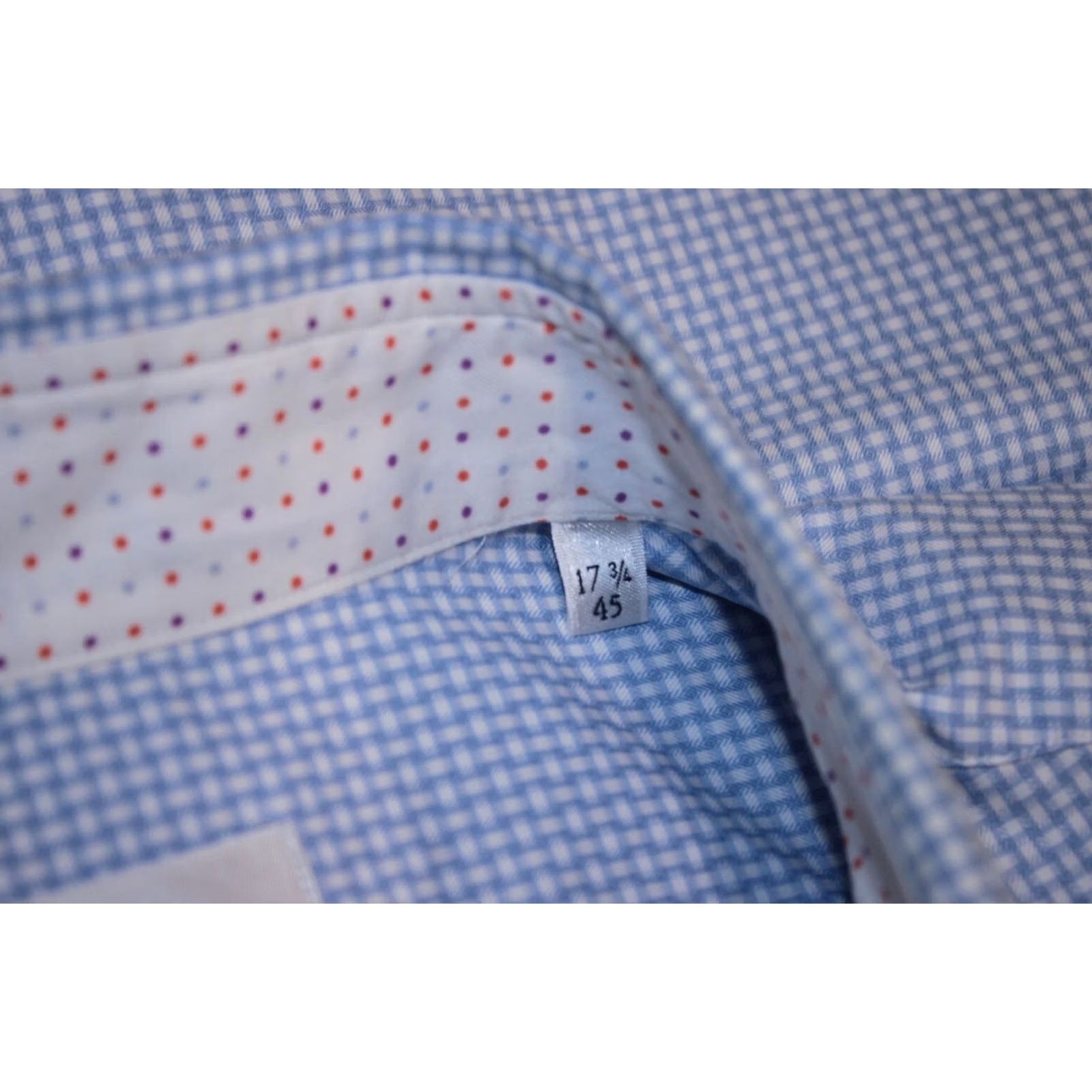 Vintage Stenströms Shirt Dress Shirt Mens Size 45 17 3/4 Cotton Multicoloured Twofold Regular Fit 100% cotton Mens Shirt Size US XXL / EU 58 / 5 - 6 Thumbnail