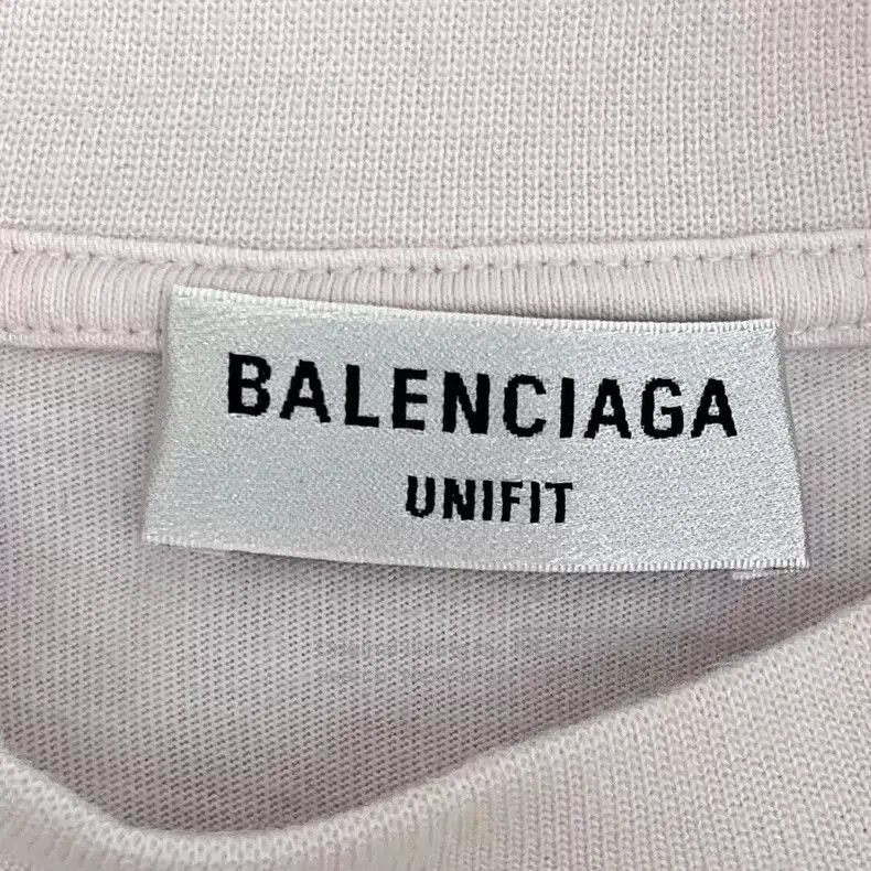 Balenciaga Balenciaga Light Pink Logo Letter Printed Cotton Crew Neck Size US S / EU 44-46 / 1 - 6 Thumbnail