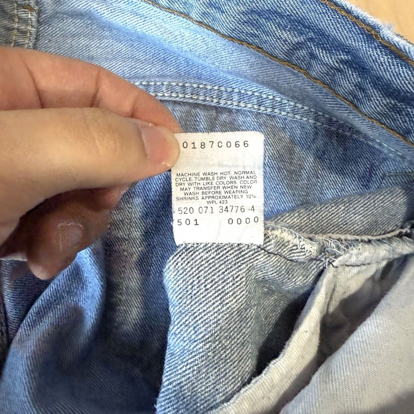 Levi's VINTAGE Levi's 501 Jeans Straight 34x30 Denim Blue 90s Cowboy Western USA Mens Jeans Size US 34 / EU 50 - 5 Thumbnail