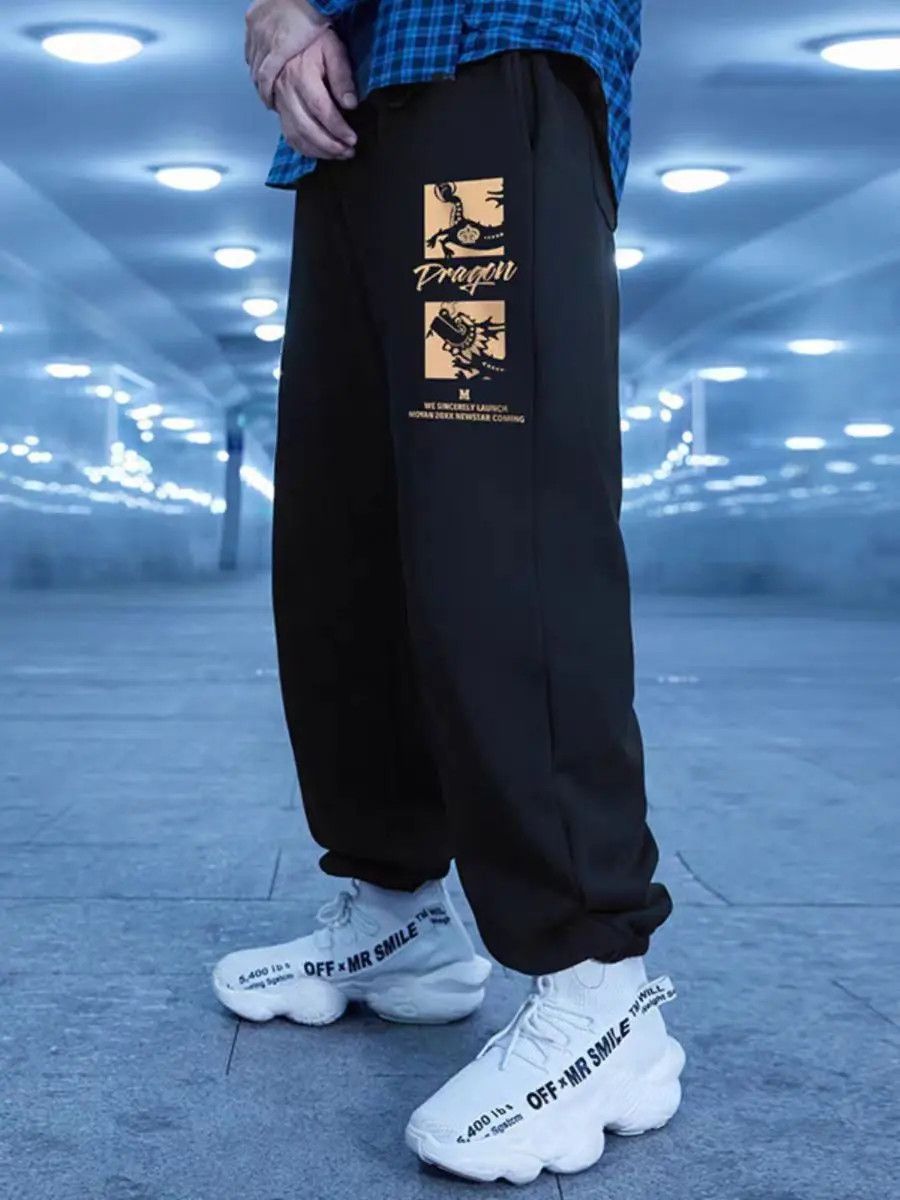 Designer × Japanese Brand Streetwear Loose Hip Hop Designer Casual Pants Size US 34 / EU 50 - 1 Thumbnail