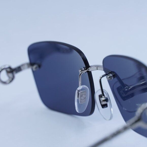 Gucci 🕶️ New Gucci GG1703S 003 Sunglasses - Silver Frame, Blue Size ONE SIZE - 8 Thumbnail