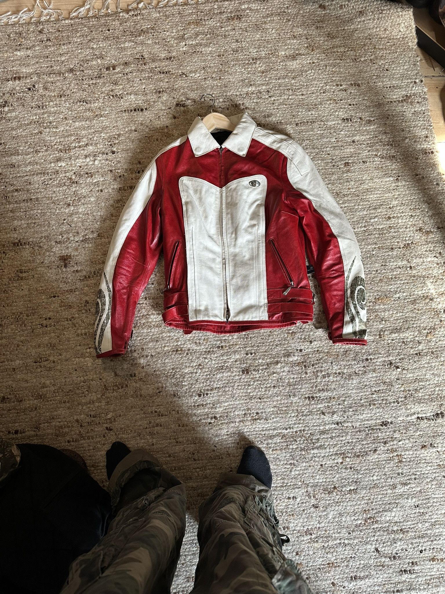 Hein Gericke hein gericke white racing leather jacket color red and white Size US M / EU 48-50 / 2 - 1 Thumbnail