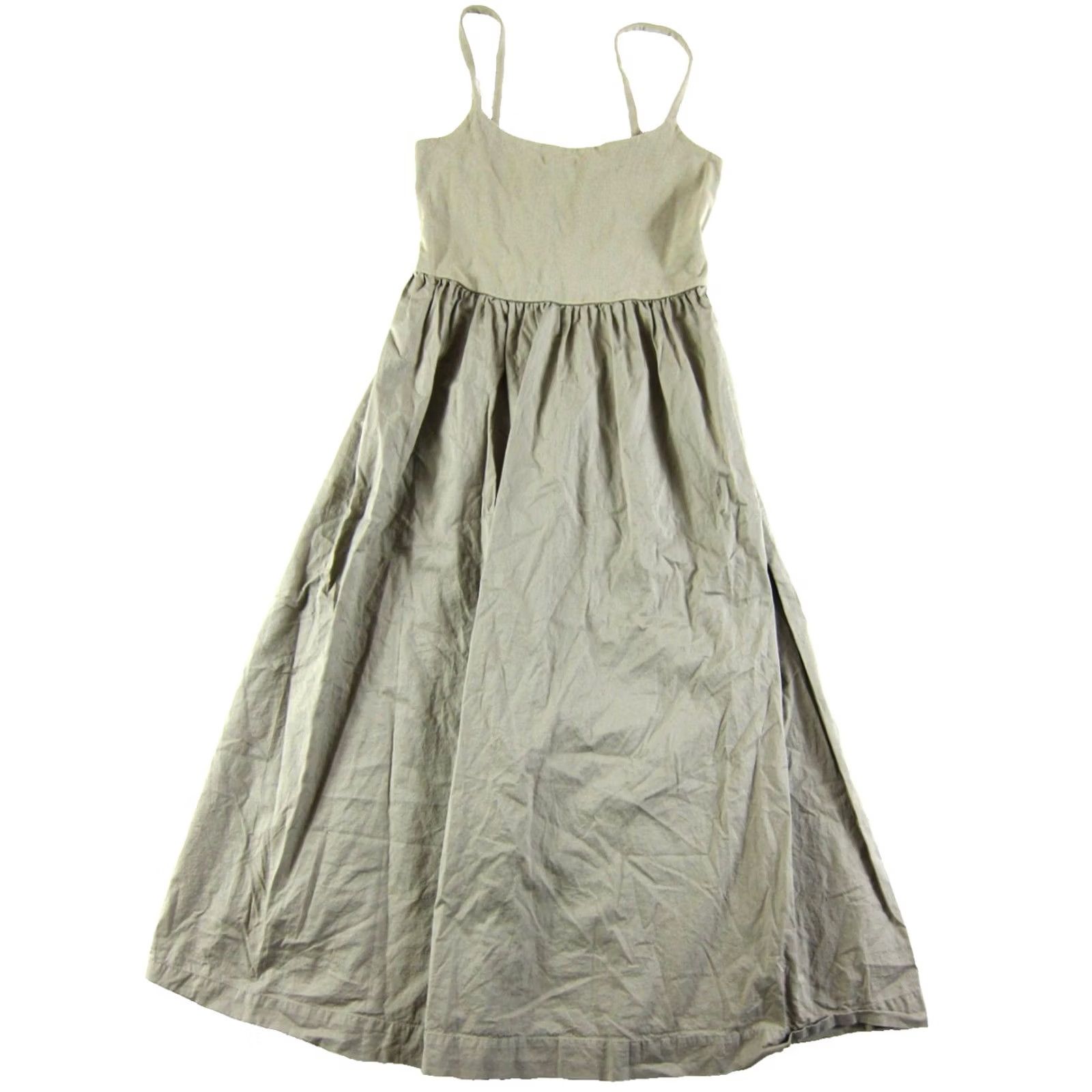 Old Navy Old Navy Khaki Brown Cotton Empire Waist Midi Tank Sun Dress Women Size S Size S / US 4 / IT 40 - 2 Thumbnail