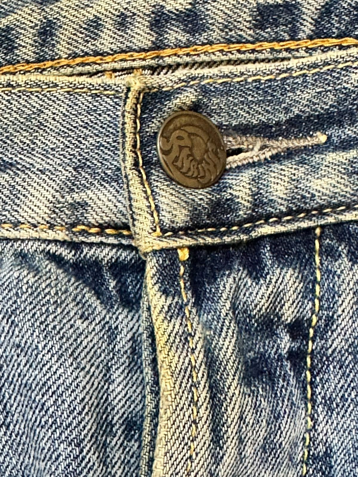 Who Decides War Vintage RNA.Inc Twisted Legs Faded Grunge Denim Size US 31 - 4 Thumbnail