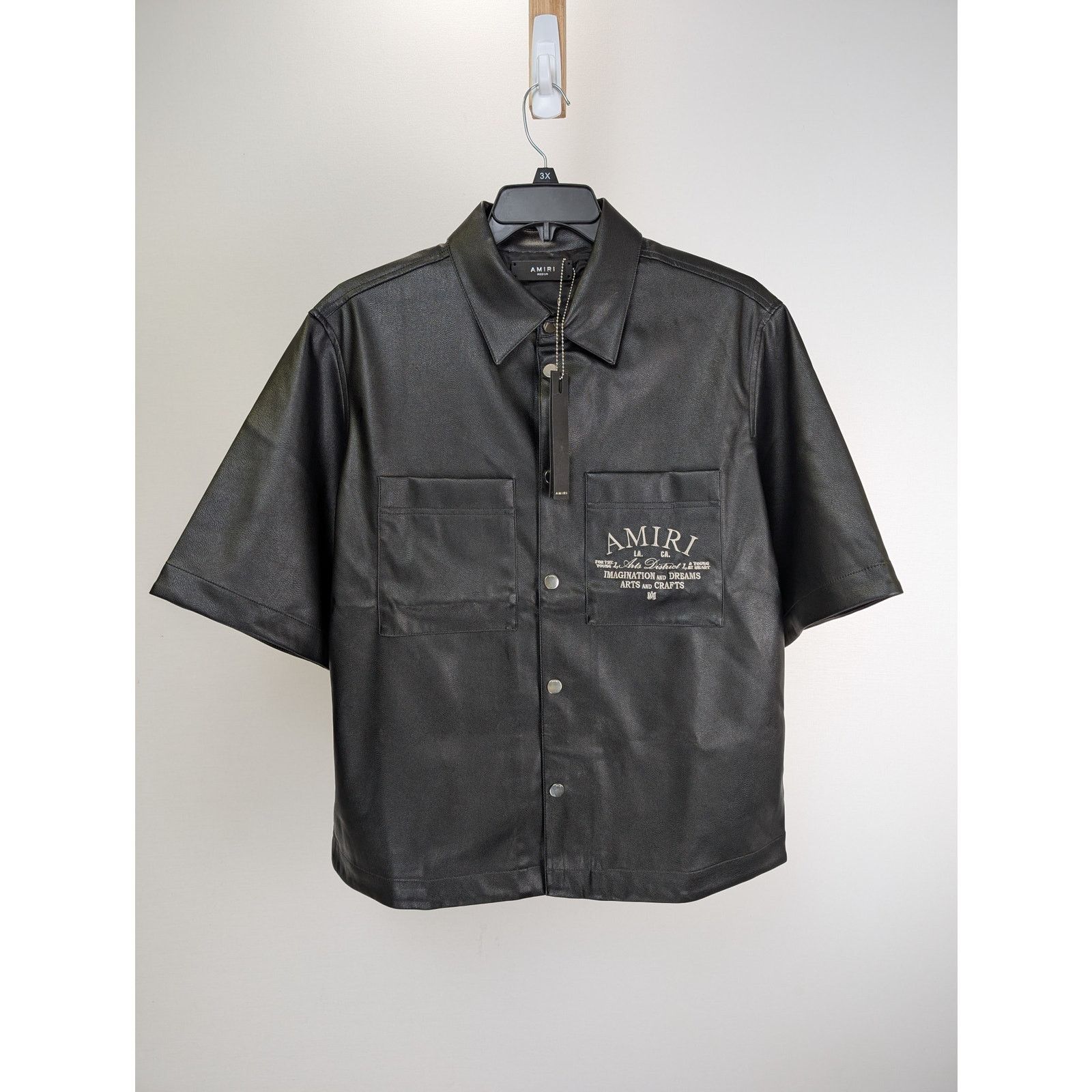 Amiri o1rshd1 Amiri Arts District Button up Shirt Jacket in Black Size US XXL / EU 58 / 5 - 6 Thumbnail