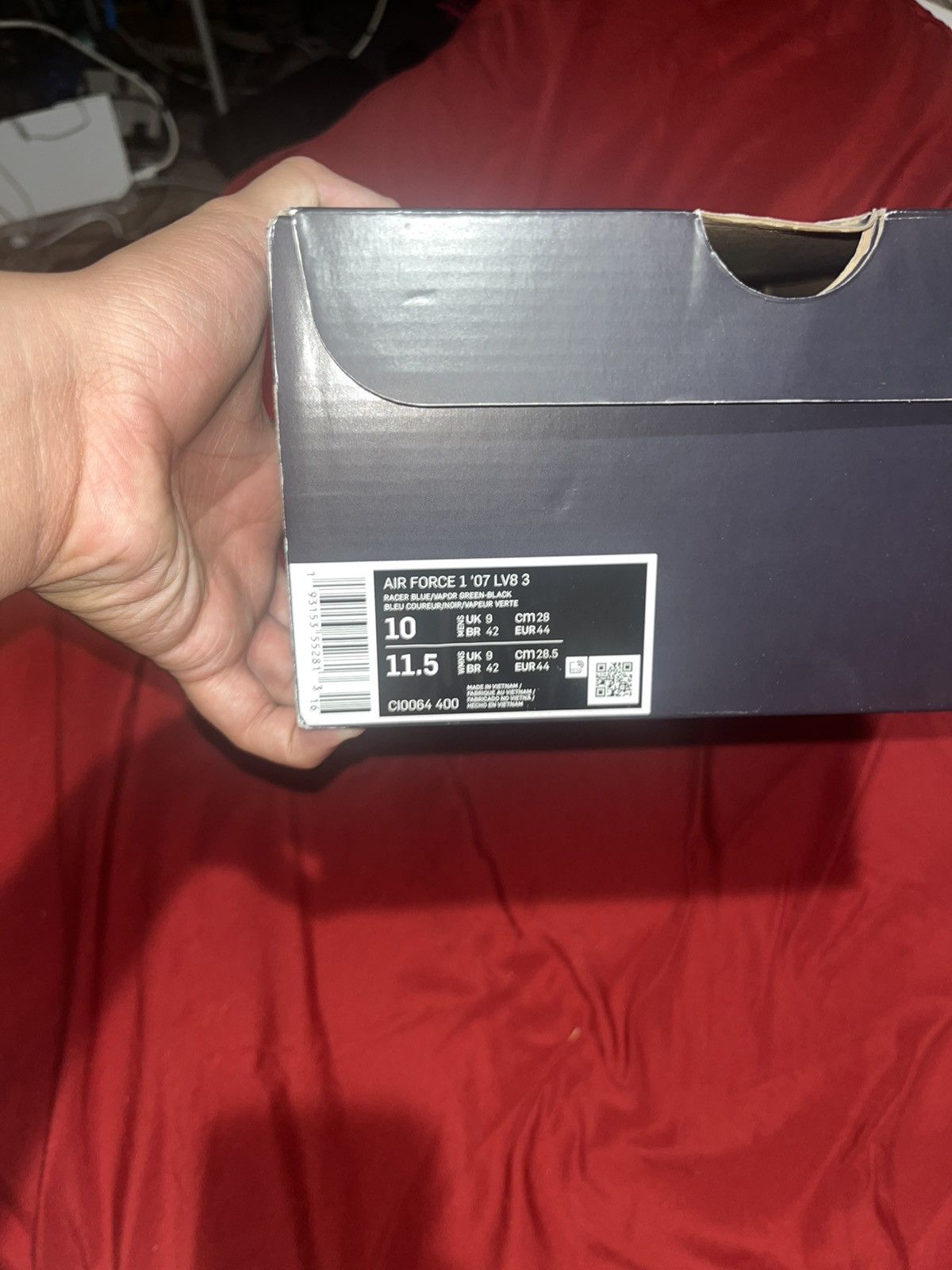 Nike Nike Air Force 1 low Racer Blue Removable Swoosh Pack Size US 10 / EU 43 - 7 Thumbnail