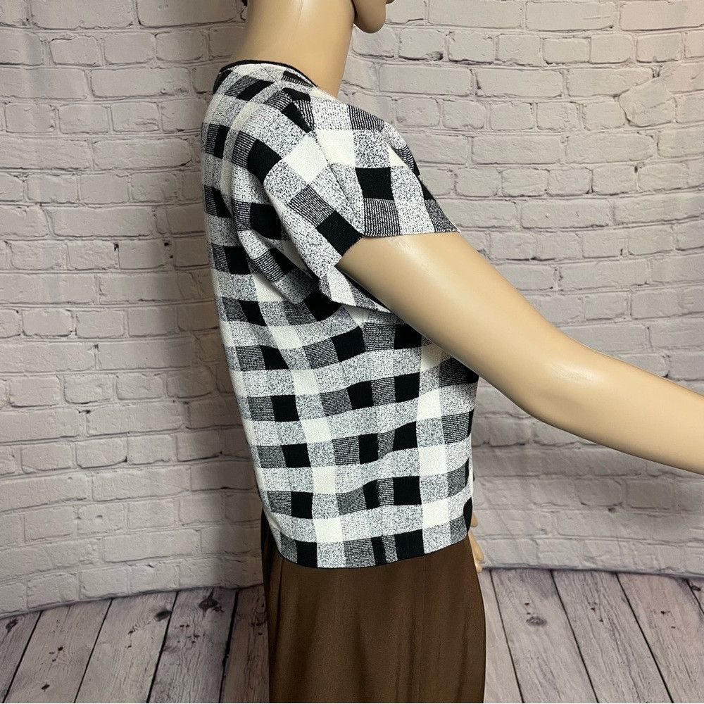 Theory Theory Seblyn Magnified Plaid Crop Top Size S Size S / US 4 / IT 40 - 4 Thumbnail
