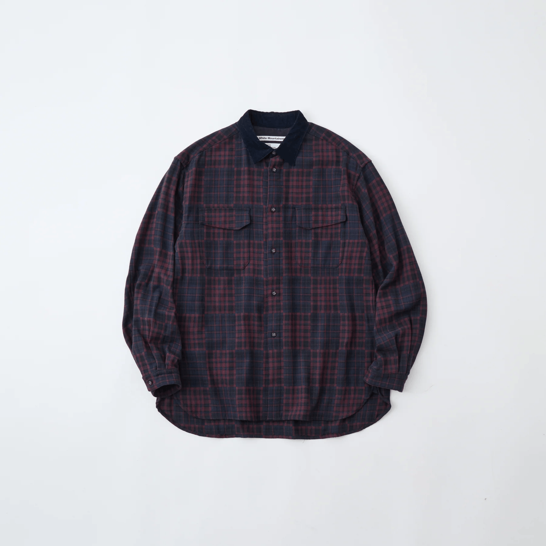 White Mountaineering Rare New WM Corduroy Collar Plaid Oversize shirt Size US S / EU 44-46 / 1 - 1 Thumbnail
