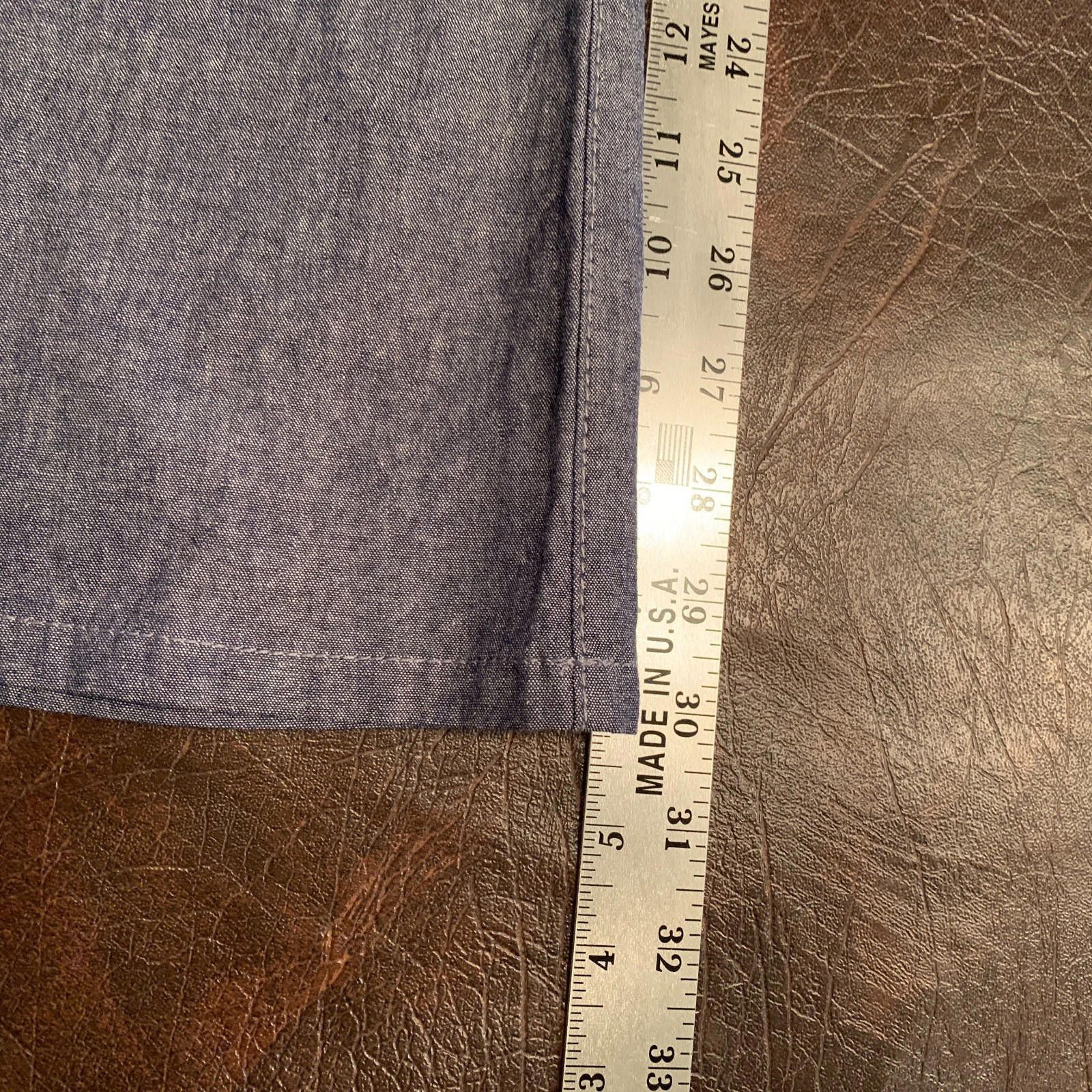 Designer Joes Jeans Chambray Wide Leg Trouser Pants Sz 30x30 (372) Size 26" / US 2 / IT 38 - 9 Thumbnail