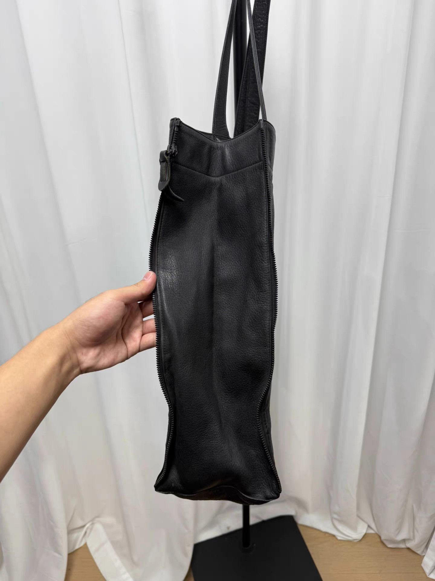 Yohji Yamamoto Yohji Yamamoto Pour Homme Deerskin Zip Logo Tote K20 Size ONE SIZE - 4 Thumbnail