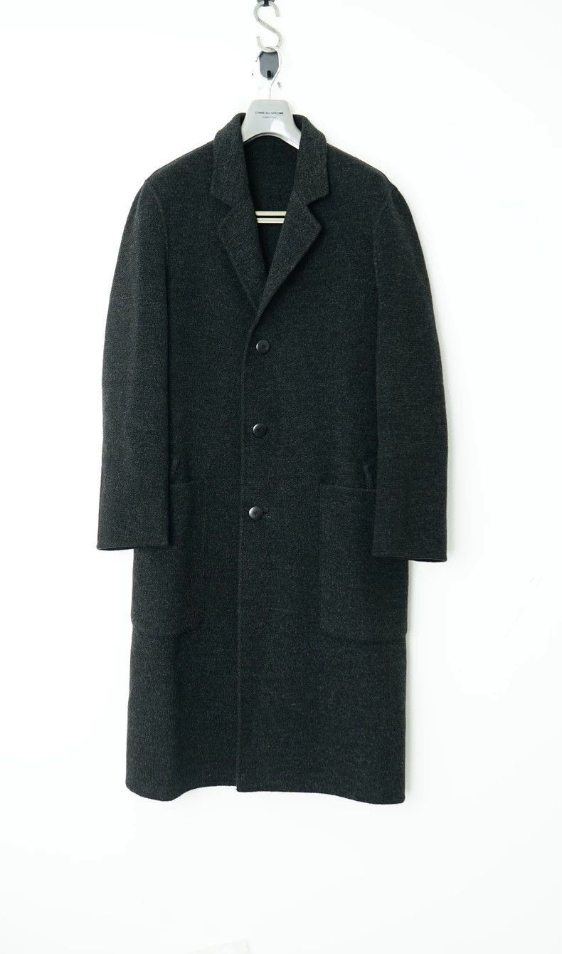 Yohji Yamamoto Yohji Yamamoto Mid-Length Wool Blend Coat