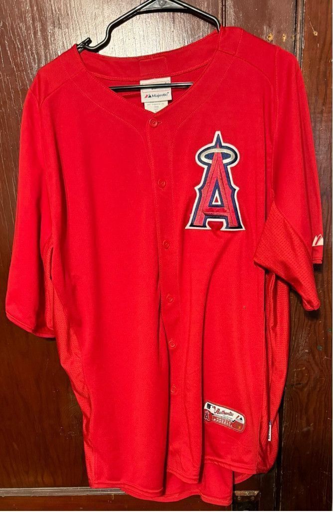 Majestic Los Angeles LA Angels of Anaheim Majestic Jersey Mens Sz XL Size US XL / EU 56 / 4 - 1 Thumbnail