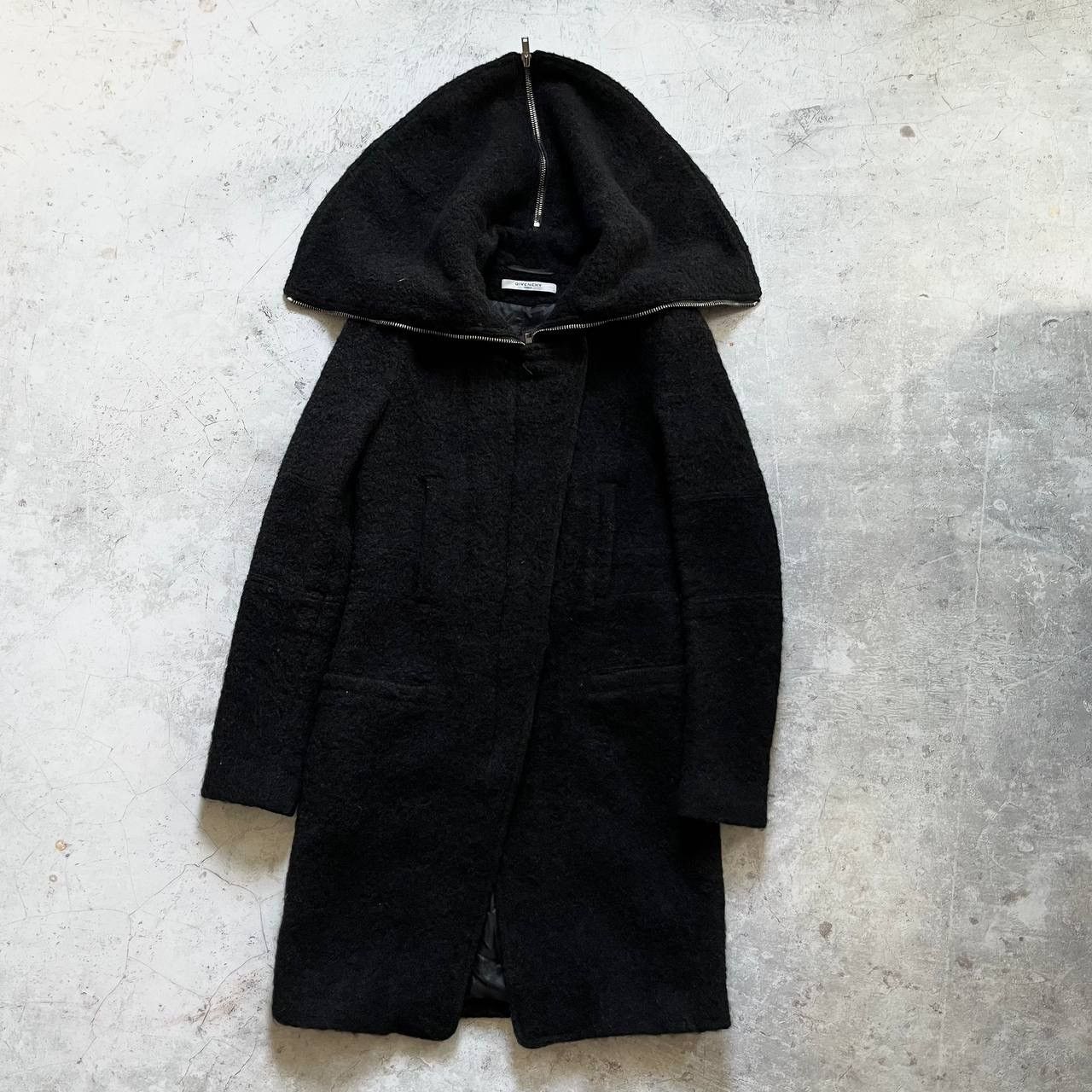 Givenchy Rare Givenchy Collar Wool-Mohair Coat (Rick Owens Style) Size S / US 4 / IT 40 - 1 Thumbnail