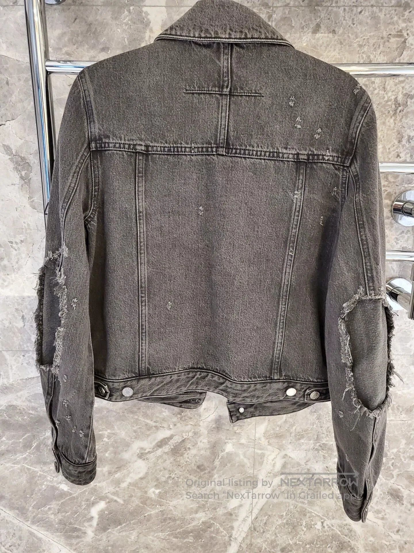 Givenchy givenchy gray distressed denim jacket. Size US M / EU 48-50 / 2 - 6 Thumbnail