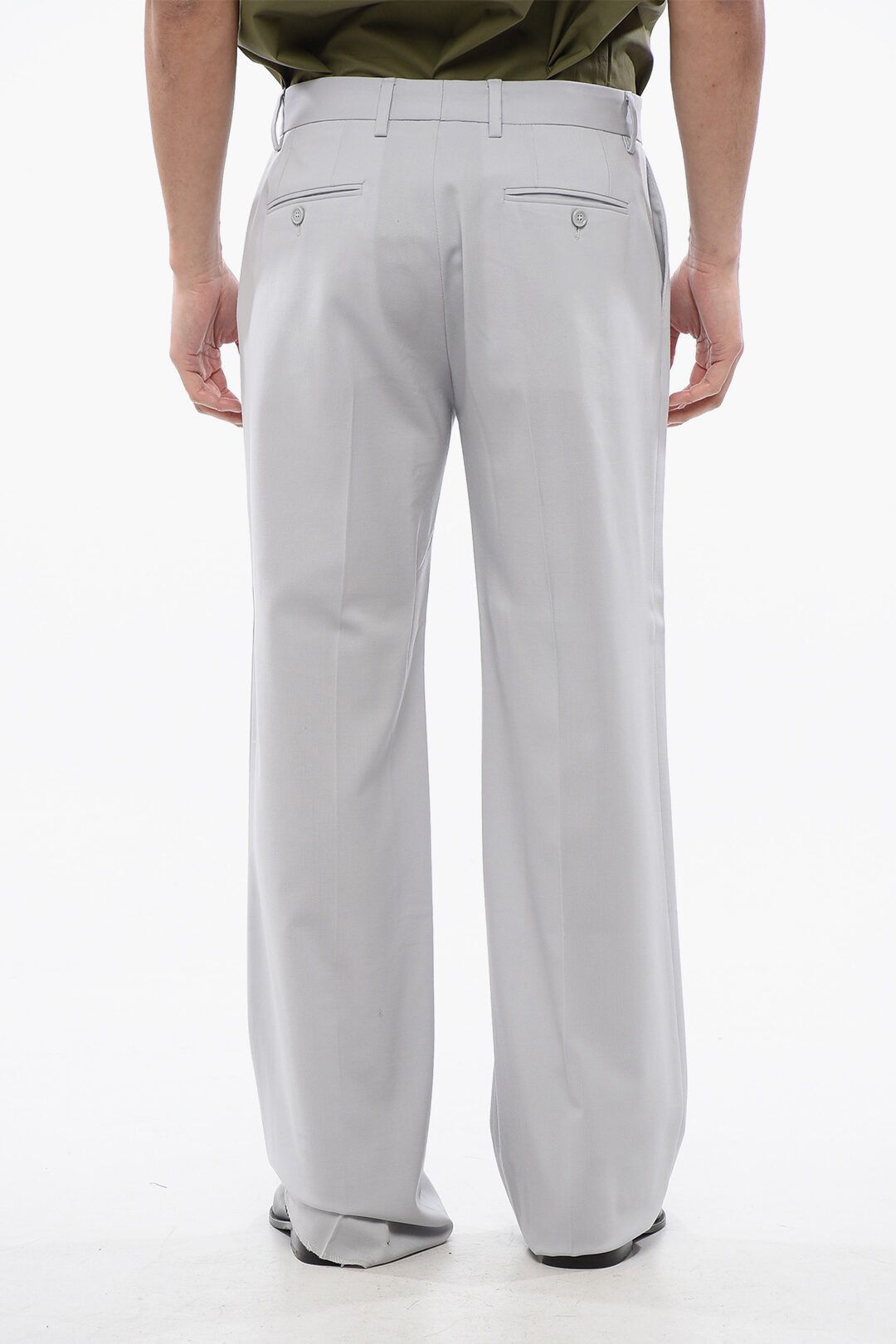 Dolce & Gabbana og1mm0825 4-Pocketed Stretch Wool Pant in Grey Size US 34 / EU 50 - 2 Thumbnail