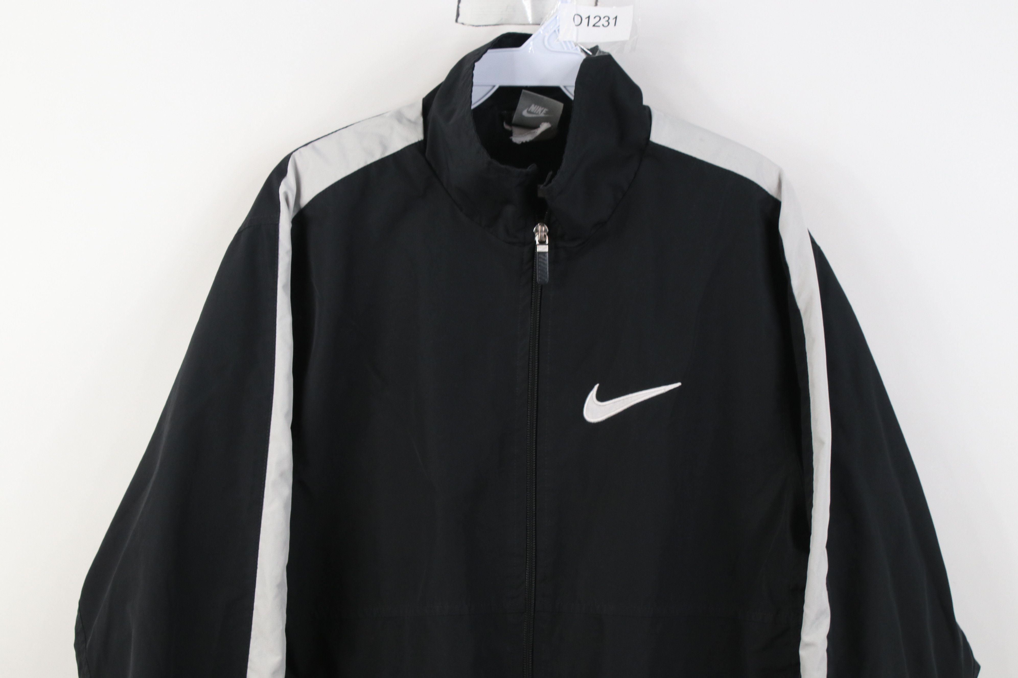 Nike Vintage Y2K Nike Swim Scott Swoosh Lined Windbreaker Jacket Size US M / EU 48-50 / 2 - 2 Thumbnail