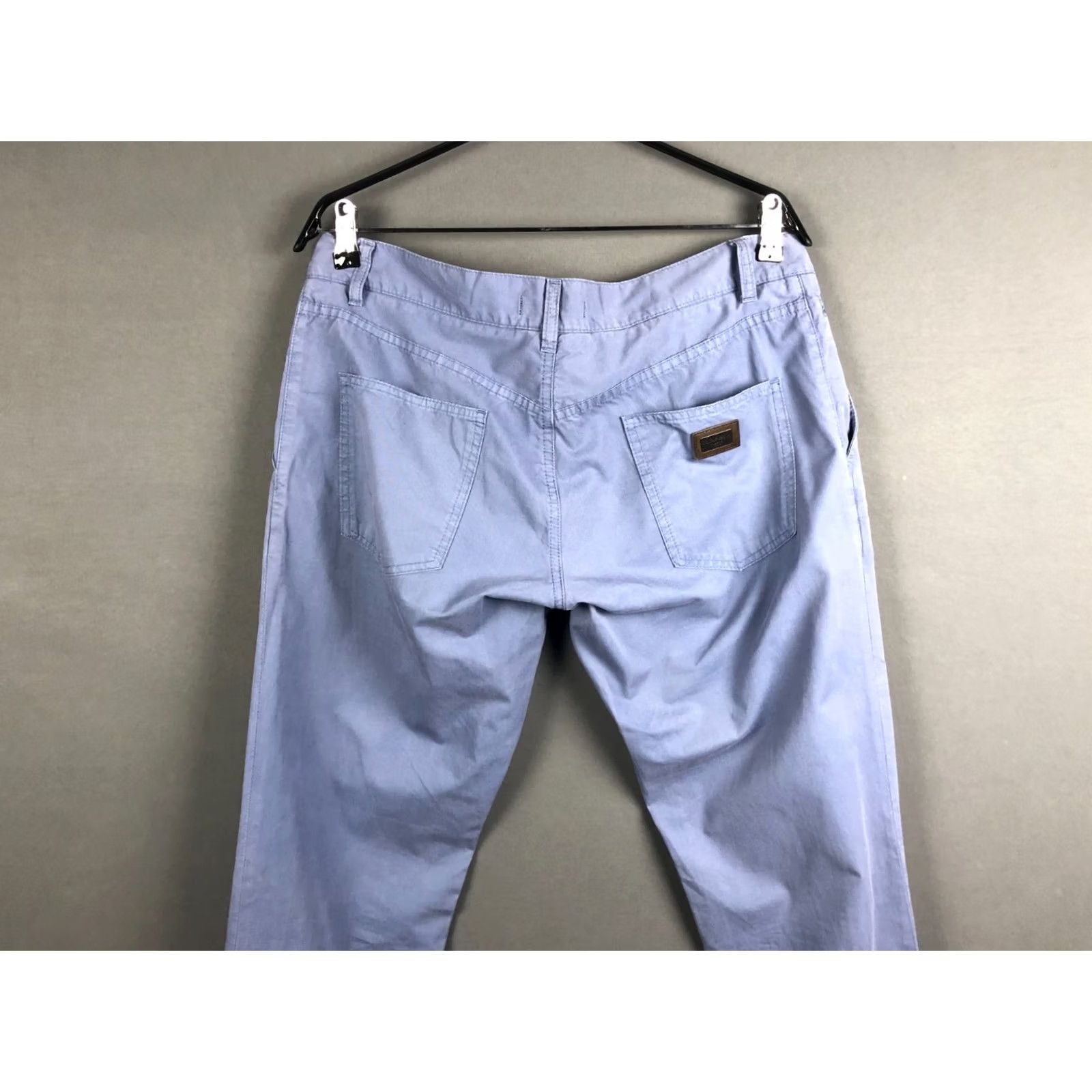 Dolce & Gabbana Dolce&Gabbana Pants Men's Blue Cotton Regular Chino Flat Front Pocket Tapered 50 Size 50 Size US 34 / EU 50 - 3 Thumbnail