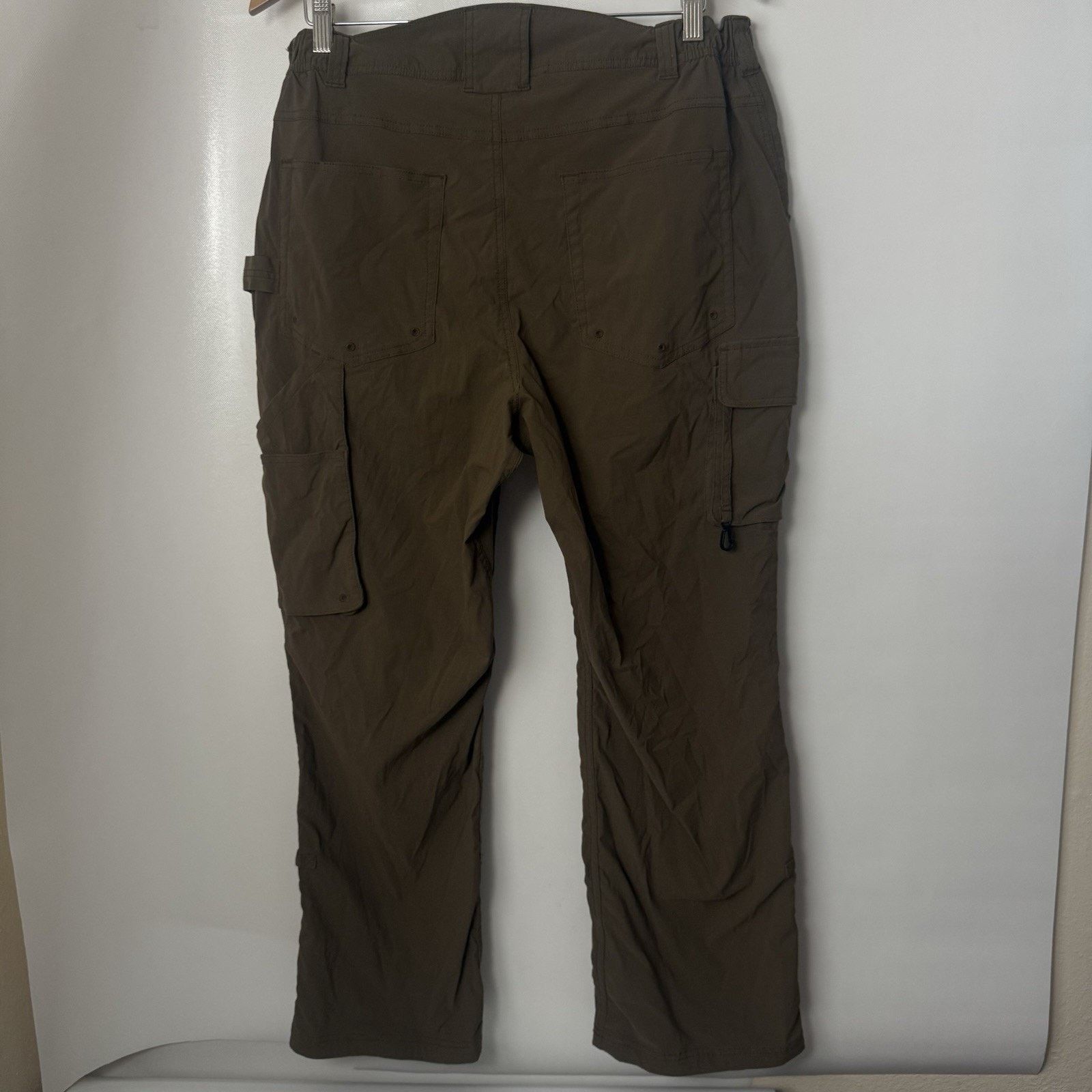 Duluth Trading Company Duluth Trading Cargo Pants Green Nylon Dry Fly Hiking Gorp Size 38" / US 16 / IT 52 - 2 Thumbnail