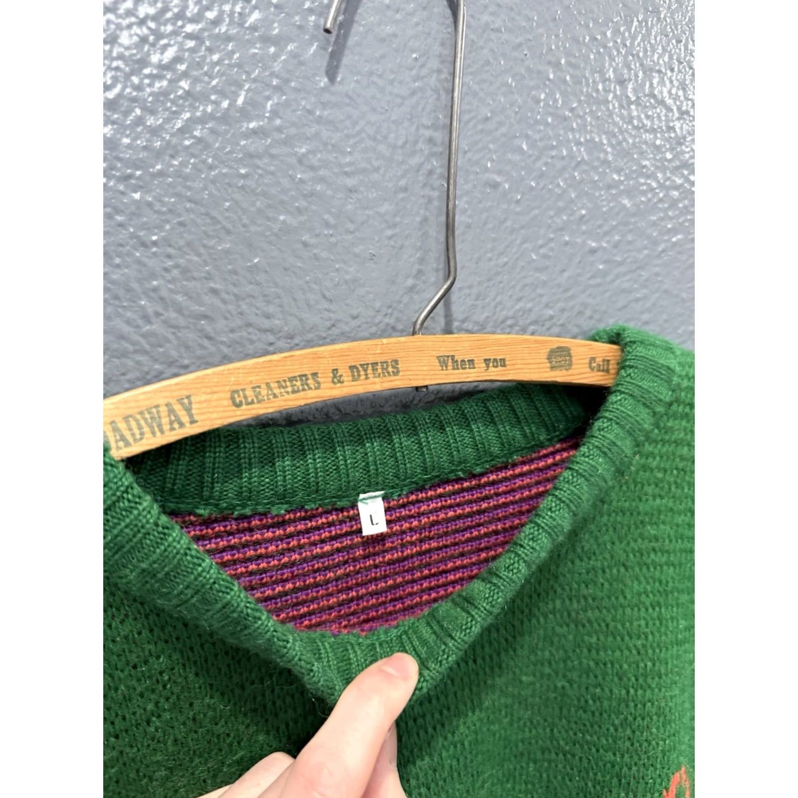 Vintage VINTAGE Oxbow Surf Wear Heavy Knit Men’s Sweater Pullover Size L Green USA Size US L / EU 52-54 / 3 - 2 Thumbnail