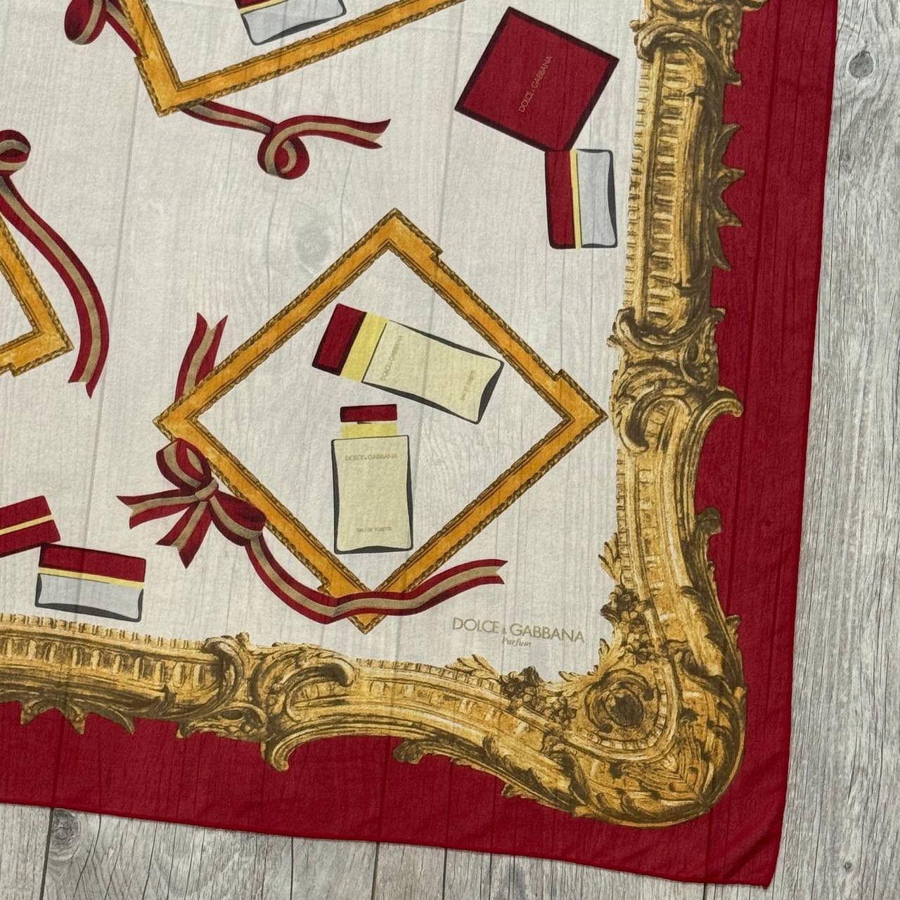 Dolce & Gabbana Vintage Dolce & Gabbana Parfums Silk Scarf Size ONE SIZE - 2 Thumbnail