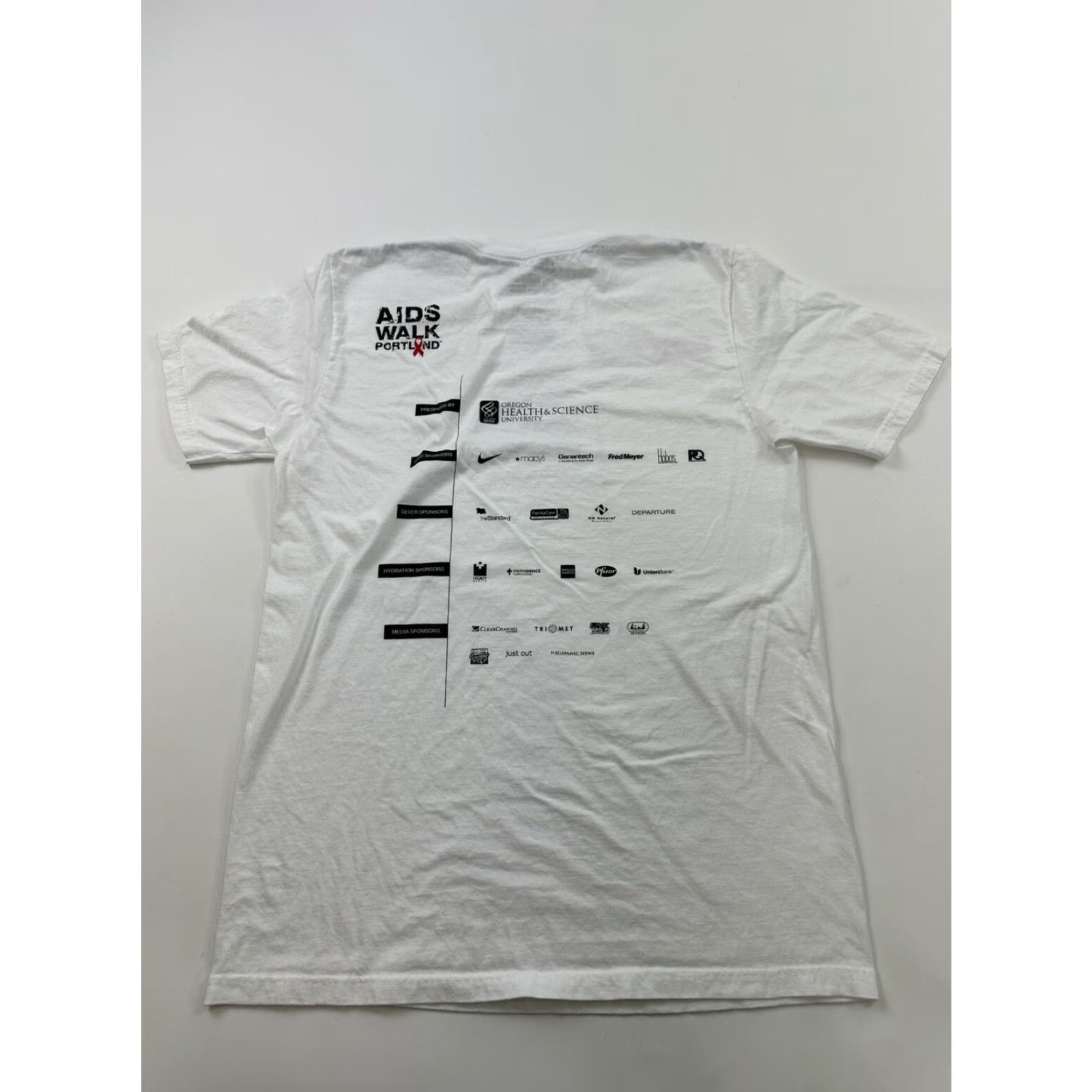 Nike Nike Shirt Mens Medium White AIDS Walk 2012 Portland Oregon Size US M / EU 48-50 / 2 - 6 Thumbnail