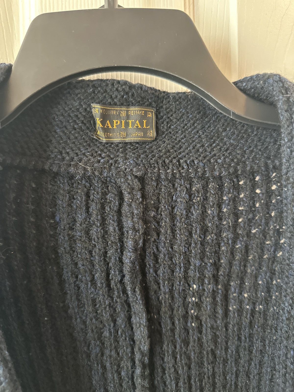 Kapital Kapital 3G knit wool kimono- Navy Size US XL / EU 56 / 4 - 4 Thumbnail