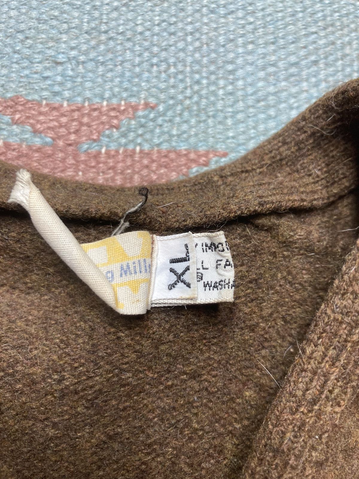 Vintage 60s cardigan sweater Detroit Knitting Mills lambs wool XL Size US XL / EU 56 / 4 - 4 Thumbnail