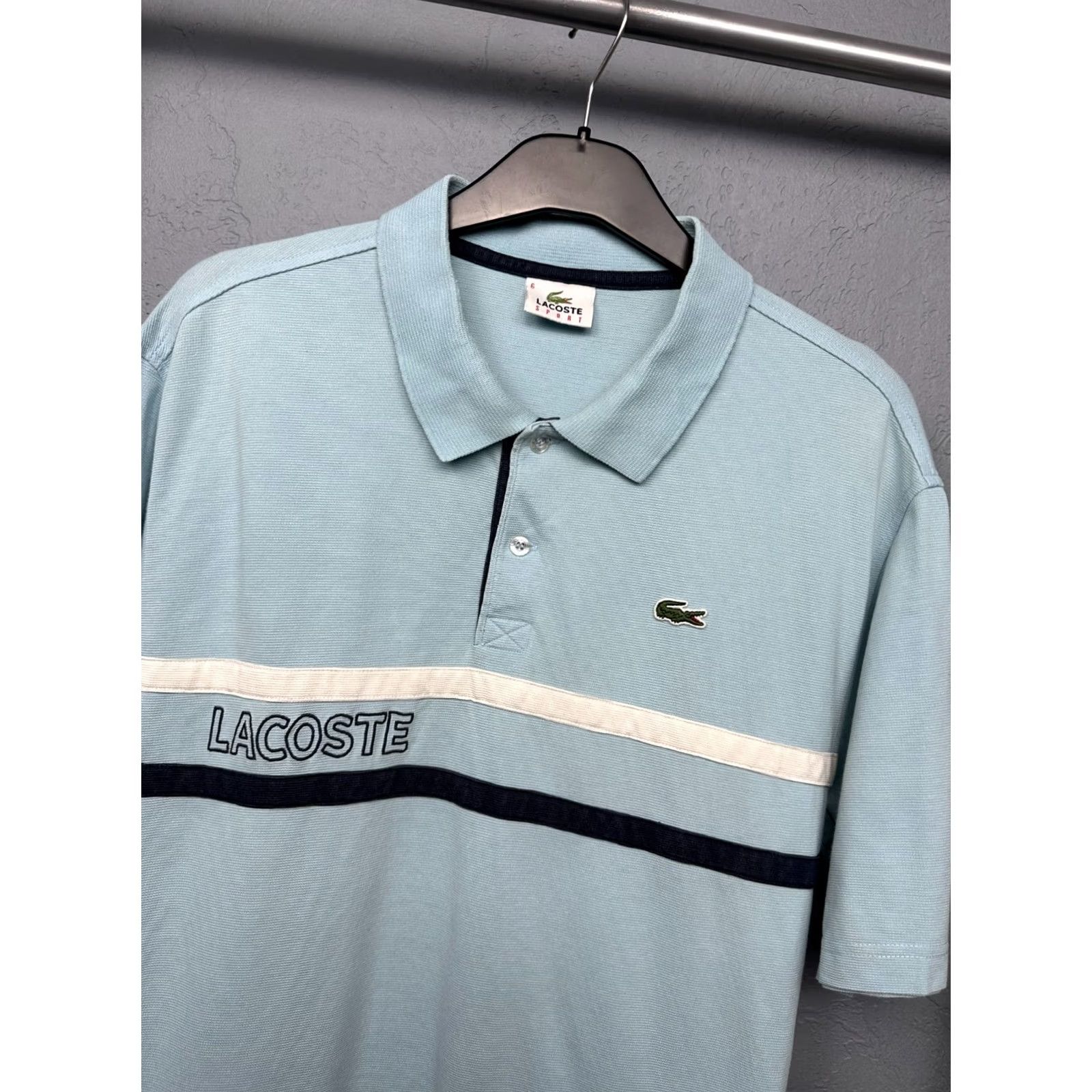 Lacoste Lacoste Polo Shirt XL Mens Blue Cotton Logo Vintage Shirt Polo XL Mens Blue Cotton Logo Vintage Size US XL / EU 56 / 4 - 2 Thumbnail