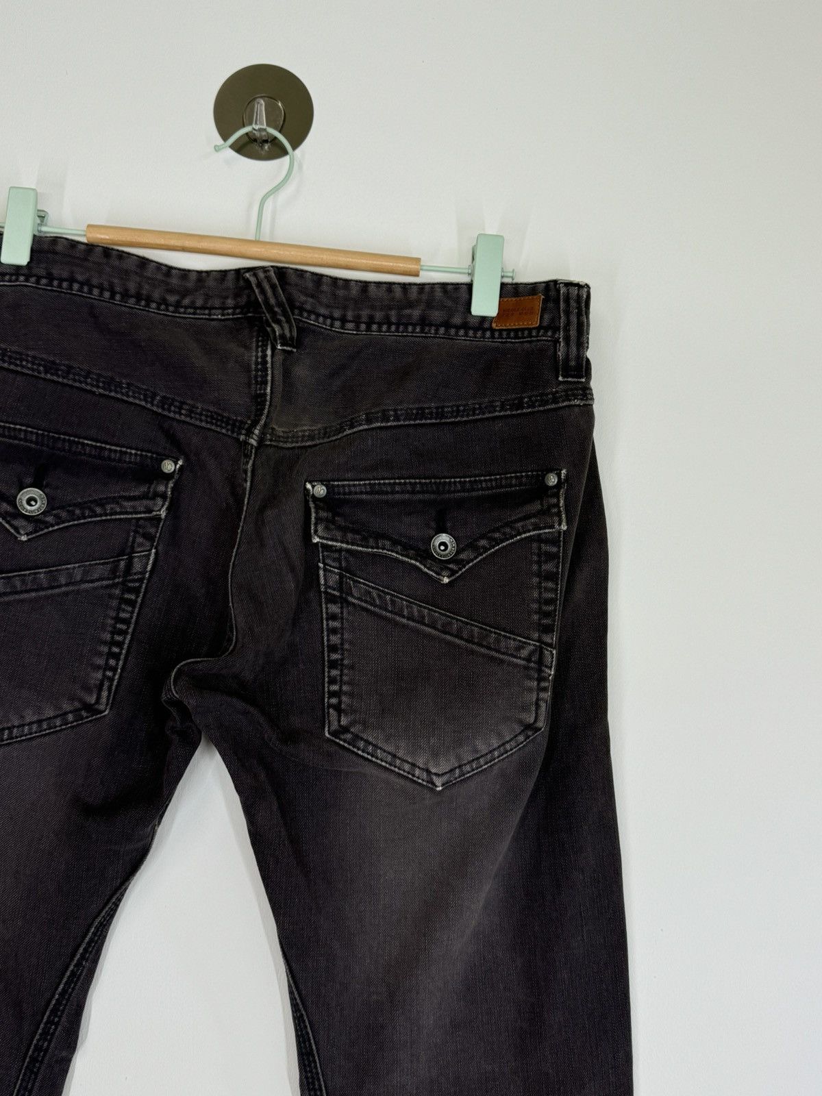Hysteric Glamour Y2K FLARE NICOLE CLUB FOR MEN ZIPPER ACID WASH STYLE DENIM Size US 31 - 13 Thumbnail