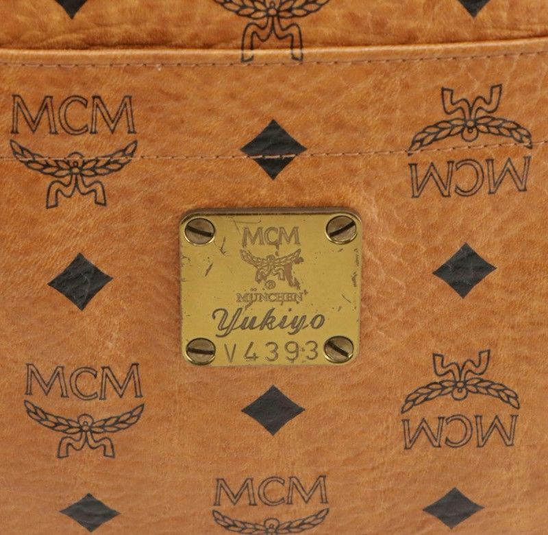 MCM MCM Shoulder Tote in Cognac Visetos Coated Canvas – Vintage Size ONE SIZE - 4 Thumbnail