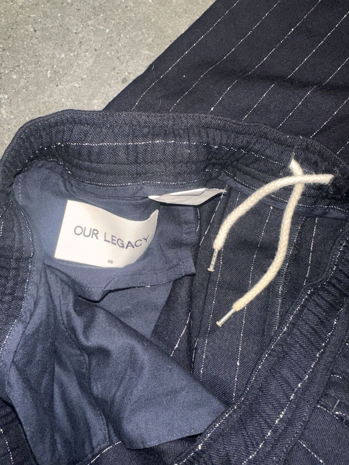 Our Legacy Our Legacy Navy Wool Trouser Size US 32 / EU 48 - 3 Thumbnail