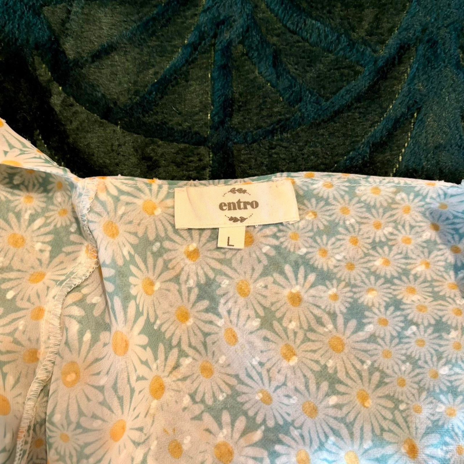 Other Blue daisy print floaty top Size L / US 10 / IT 46 - 5 Thumbnail