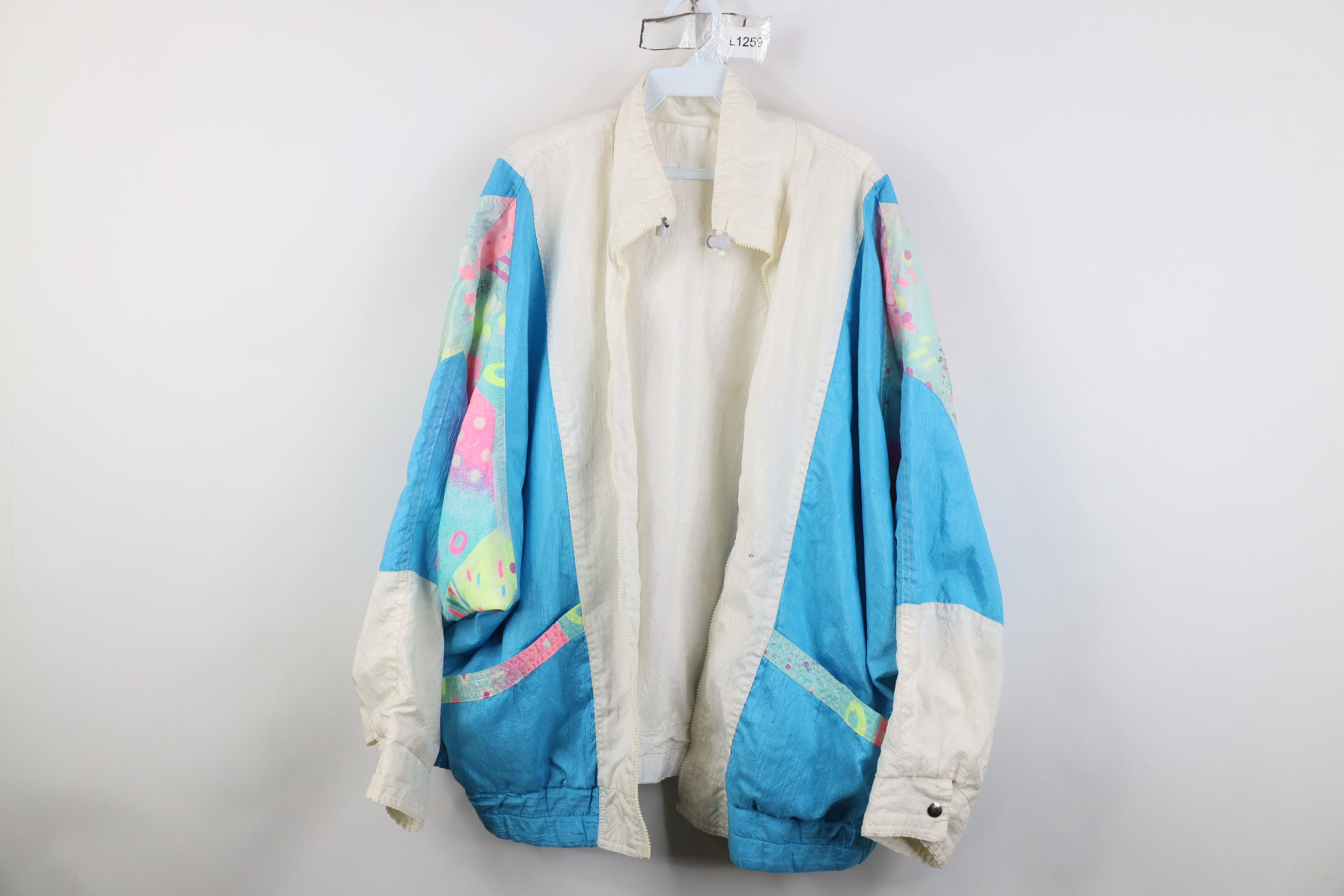 Vintage AS IS Vintage 90s Streetwear Reversible Windbreaker Jacket Size 3XL / US 20-22 - 1 Thumbnail