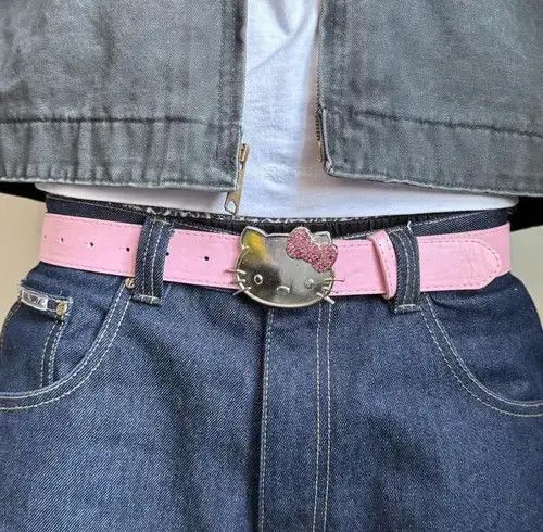 Other Y2k 2000s Hello Kitty Cartoon grunge goth emo punk belt Size ONE SIZE - 1 Thumbnail