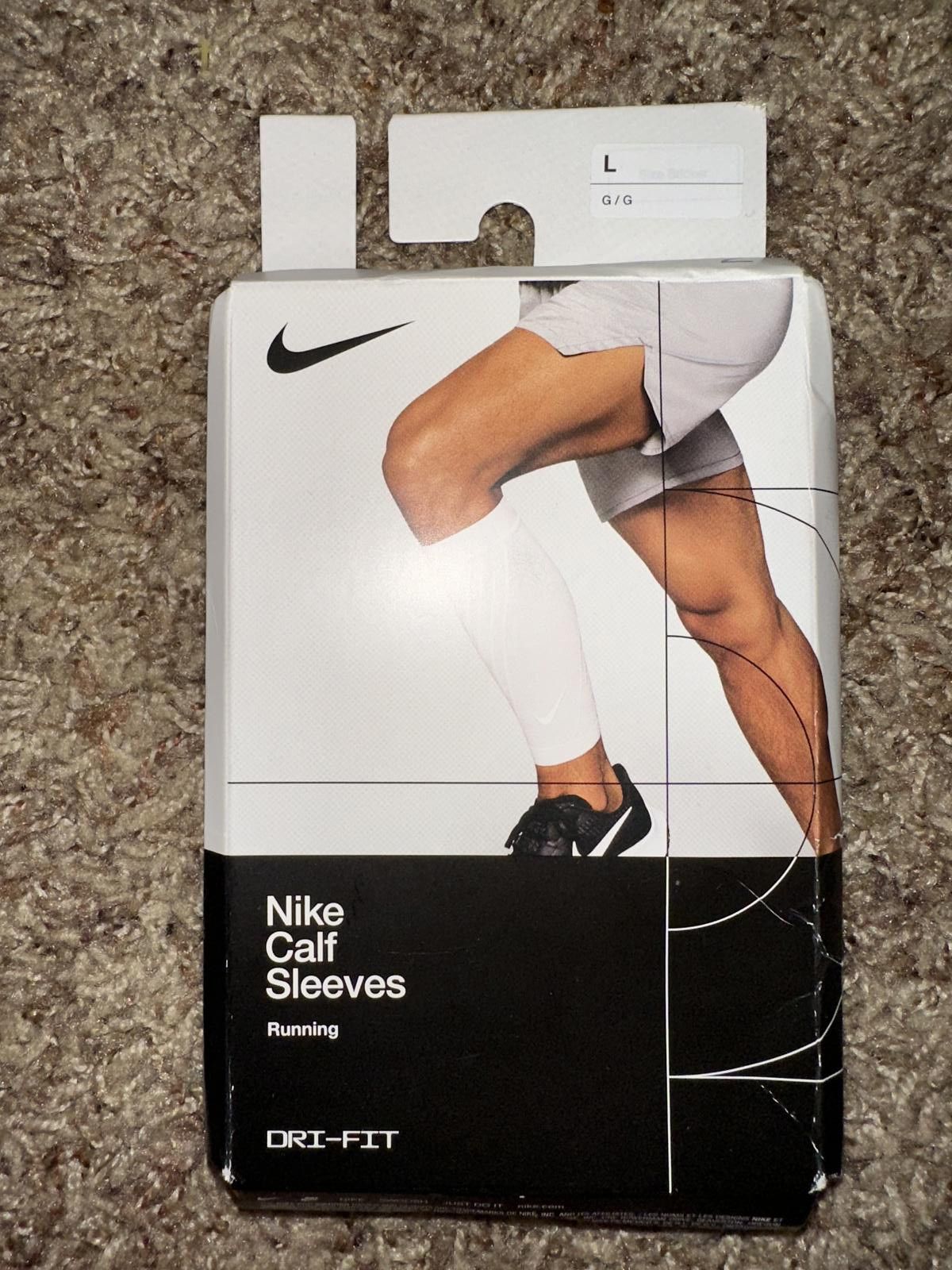 Nike Nike Zone Support White Calf Sleeves Size ONE SIZE - 1 Thumbnail