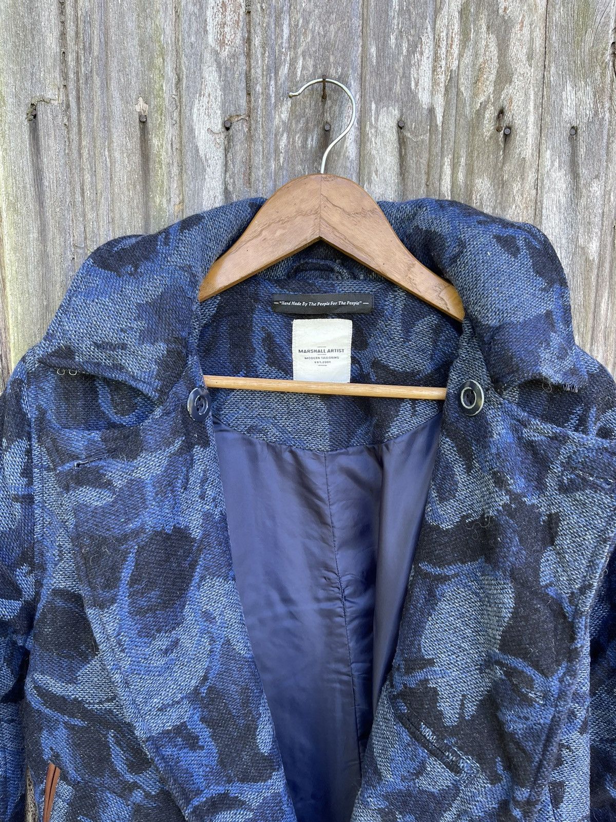 Marshall Artist Marshall Artist Camo Jacquard Peacoat - Rare UK Designer Size US S / EU 44-46 / 1 - 20 Thumbnail
