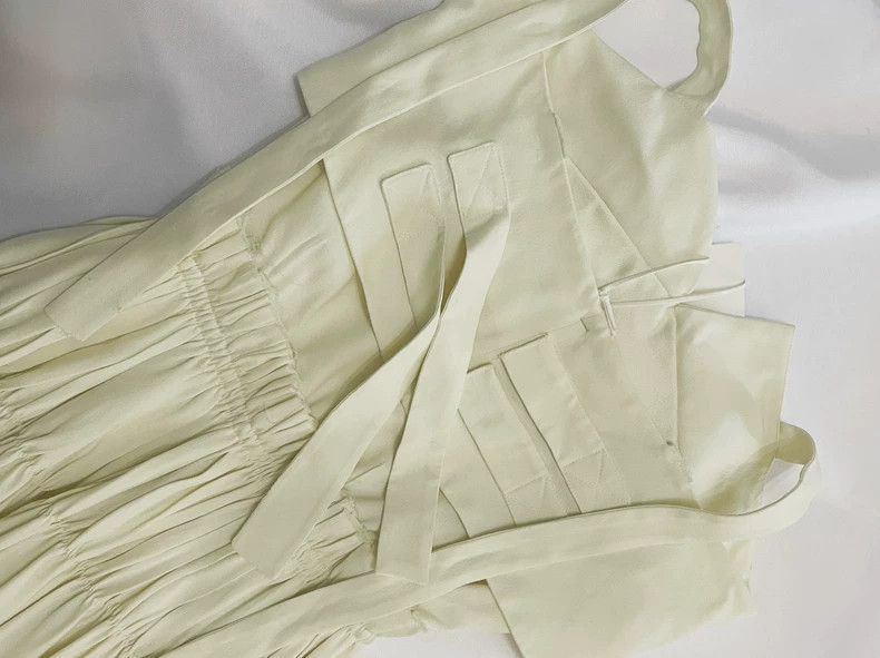 Jil Sander Jil Sander Light yellow pleated dress Size 4XL / US 24-26 - 4 Thumbnail