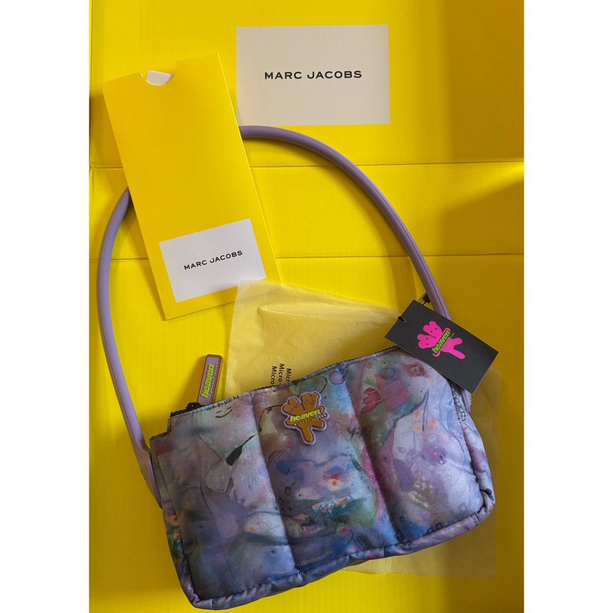 Heaven by Marc Jacobs MARC JACOBS PURPLE ALL OVER PRINT BAG CLAIRE BARROW ARTWORK Size ONE SIZE - 2 Thumbnail