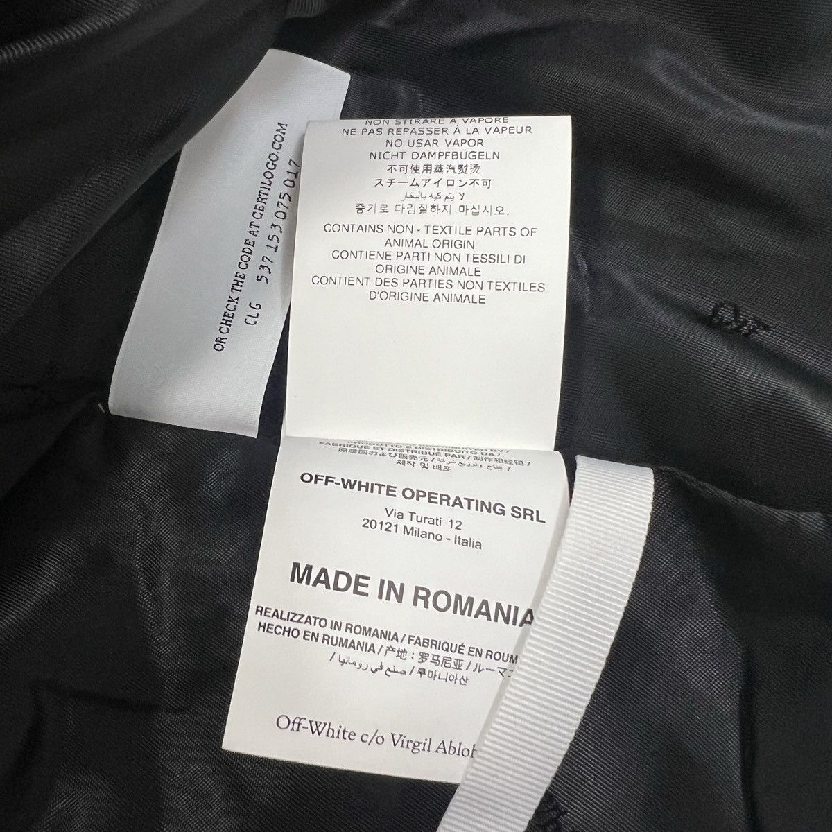 Off-White OFF-WHITE FW22 GRAPHIC PRINTED COAT Size US M / EU 48-50 / 2 - 9 Thumbnail