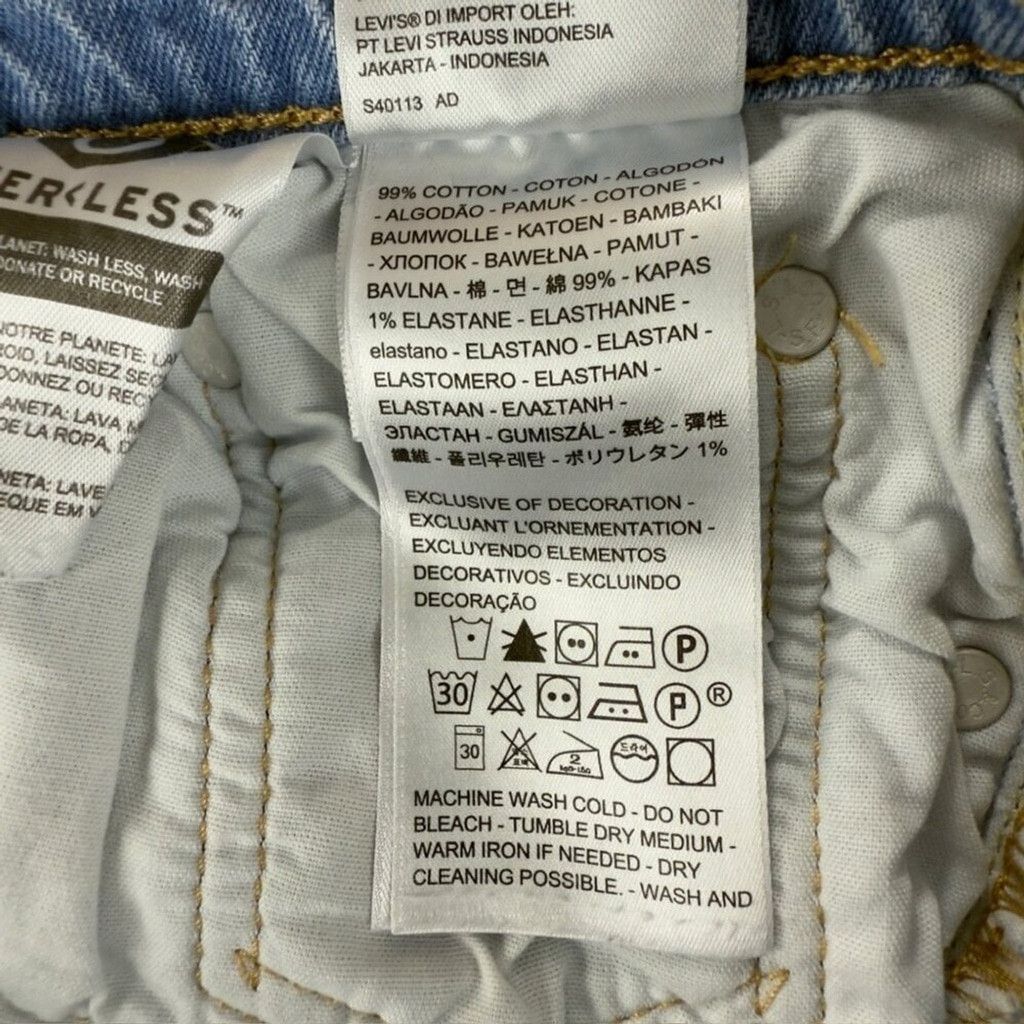 Levi's Levi's 501S Women's Size 26 x 28 Light Blue Denim Distressed Size 26" / US 2 / IT 38 - 14 Thumbnail