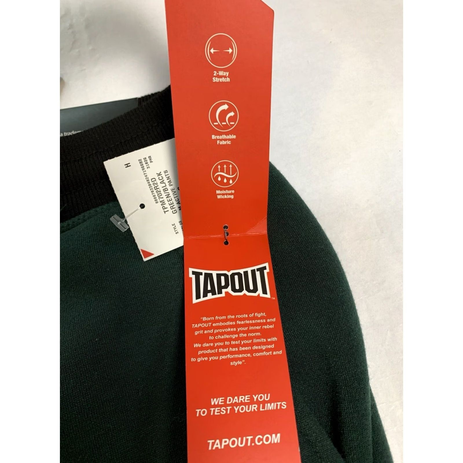 Tapout Tapout Active Joggers Mens Small Green Sweatpants Pull On Comfort Omega Green Size US 29 - 4 Thumbnail