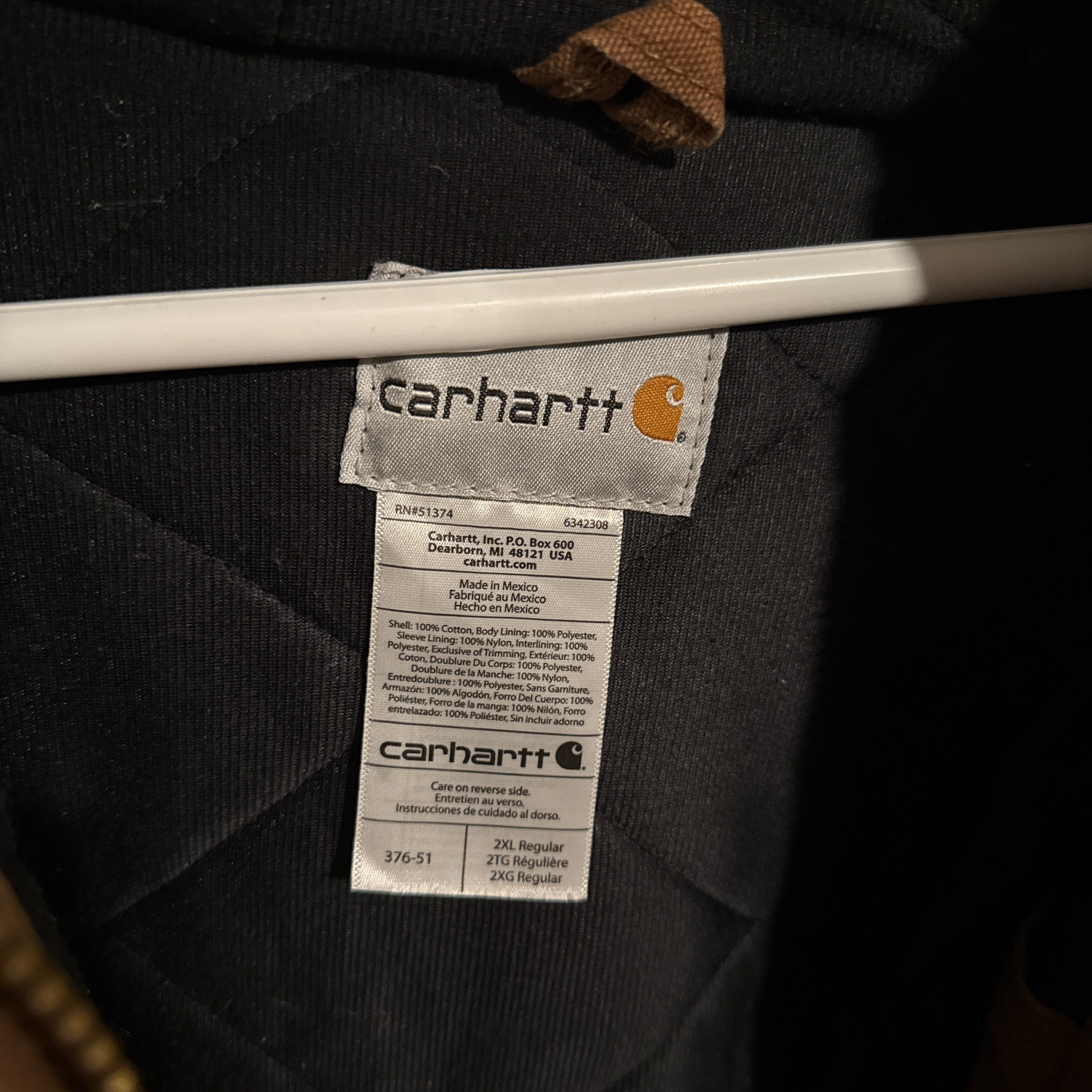 Carhartt 2XL Carhartt Brown Hooded Work Jacket Size US XXL / EU 58 / 5 - 3 Thumbnail