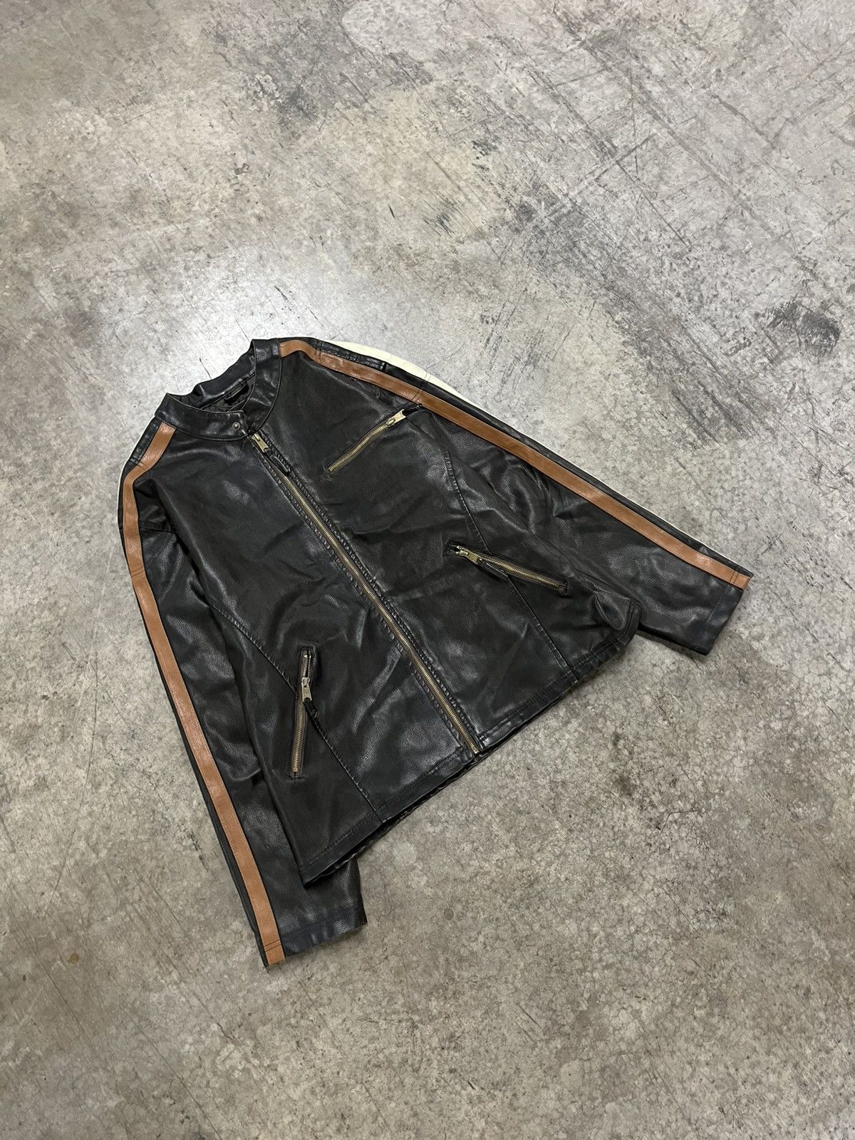Vintage Leather moto jacket vintage streetwear hype rare biker Size US XL / EU 56 / 4 - 3 Thumbnail